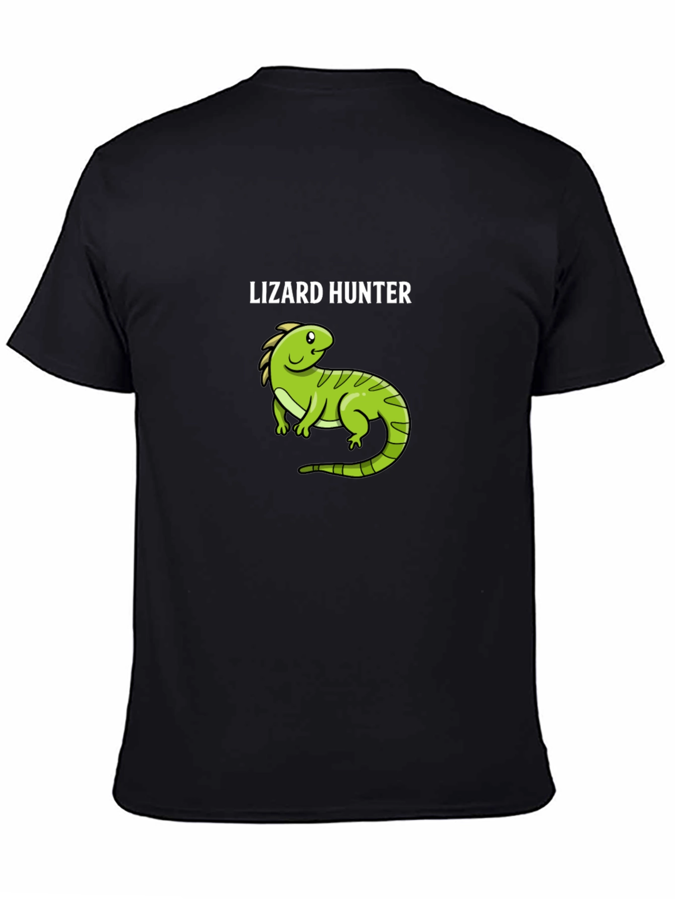 Lizard Hunter Graphic T-Shirt - Black Cotton Tee