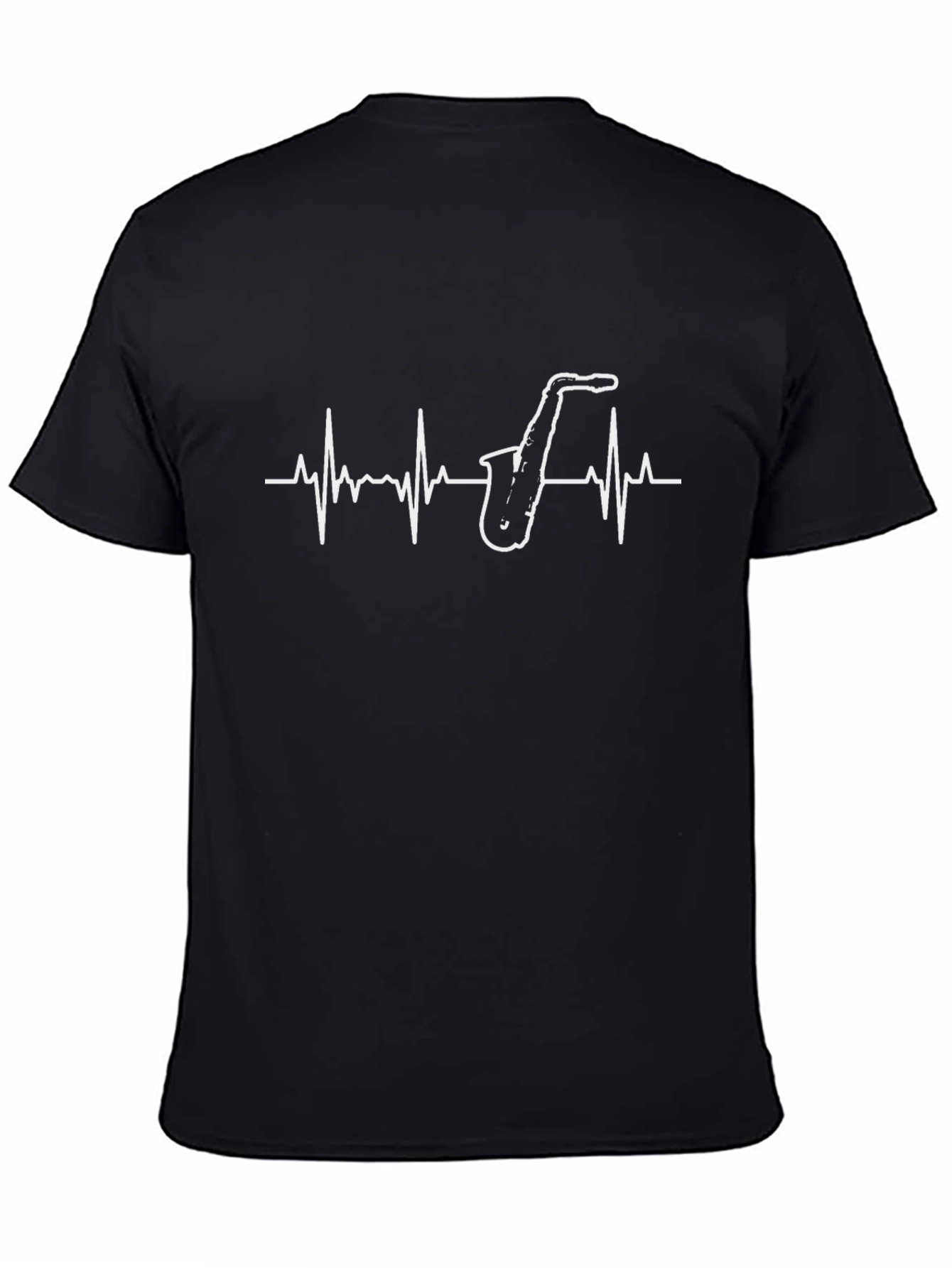 Saxophone Heartbeat Graphic Tee