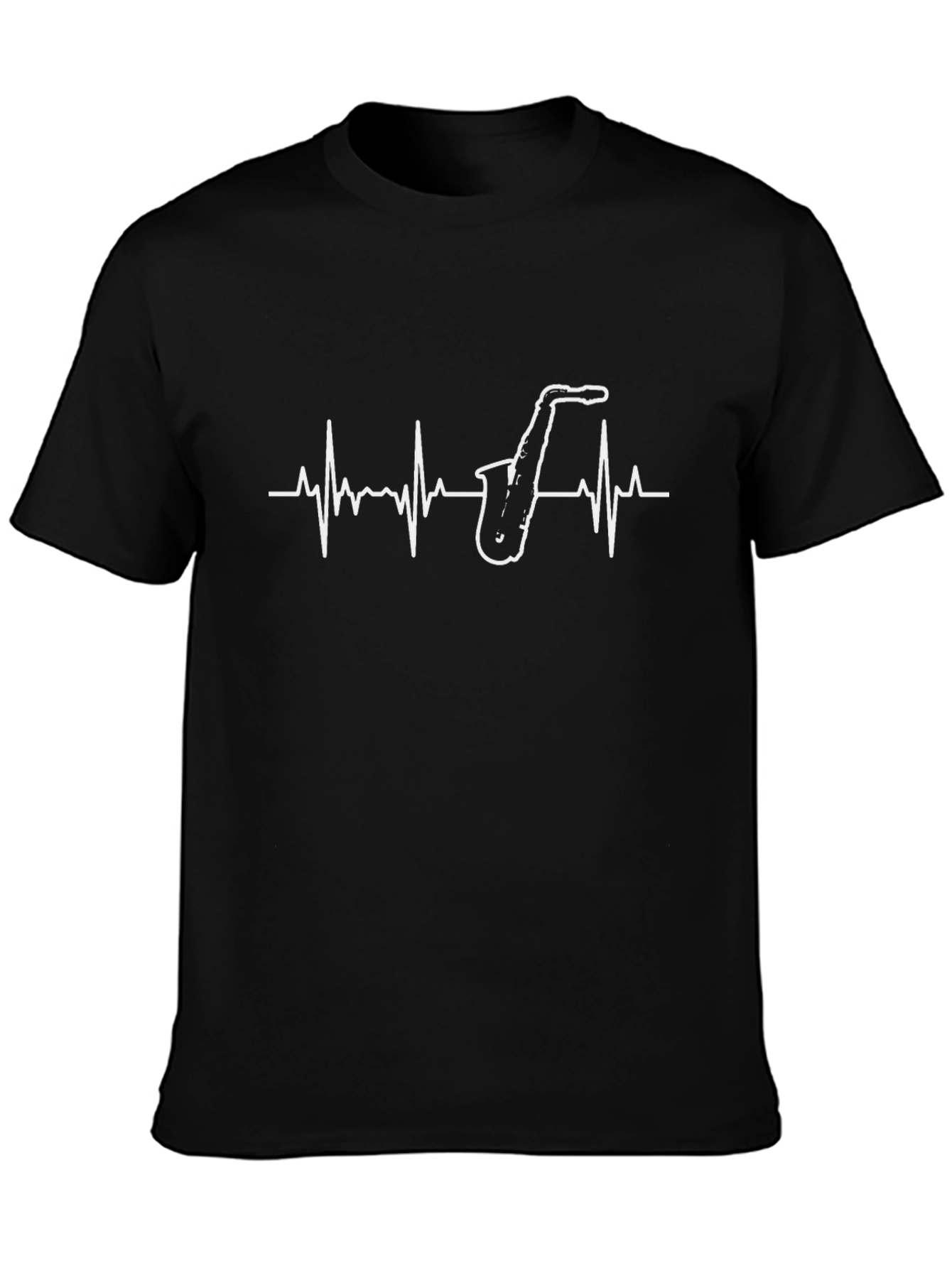 Saxophone Heartbeat Graphic Tee