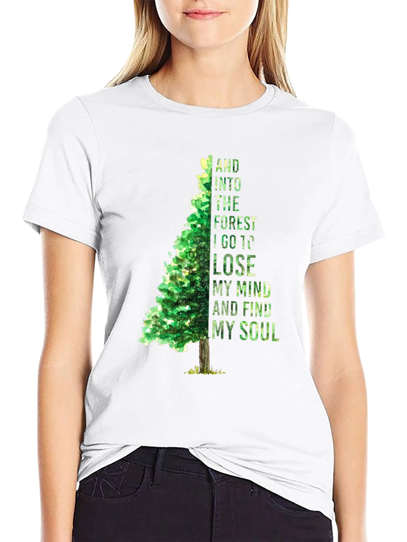Forest Mind Soul T-Shirt - Nature Inspired Tee