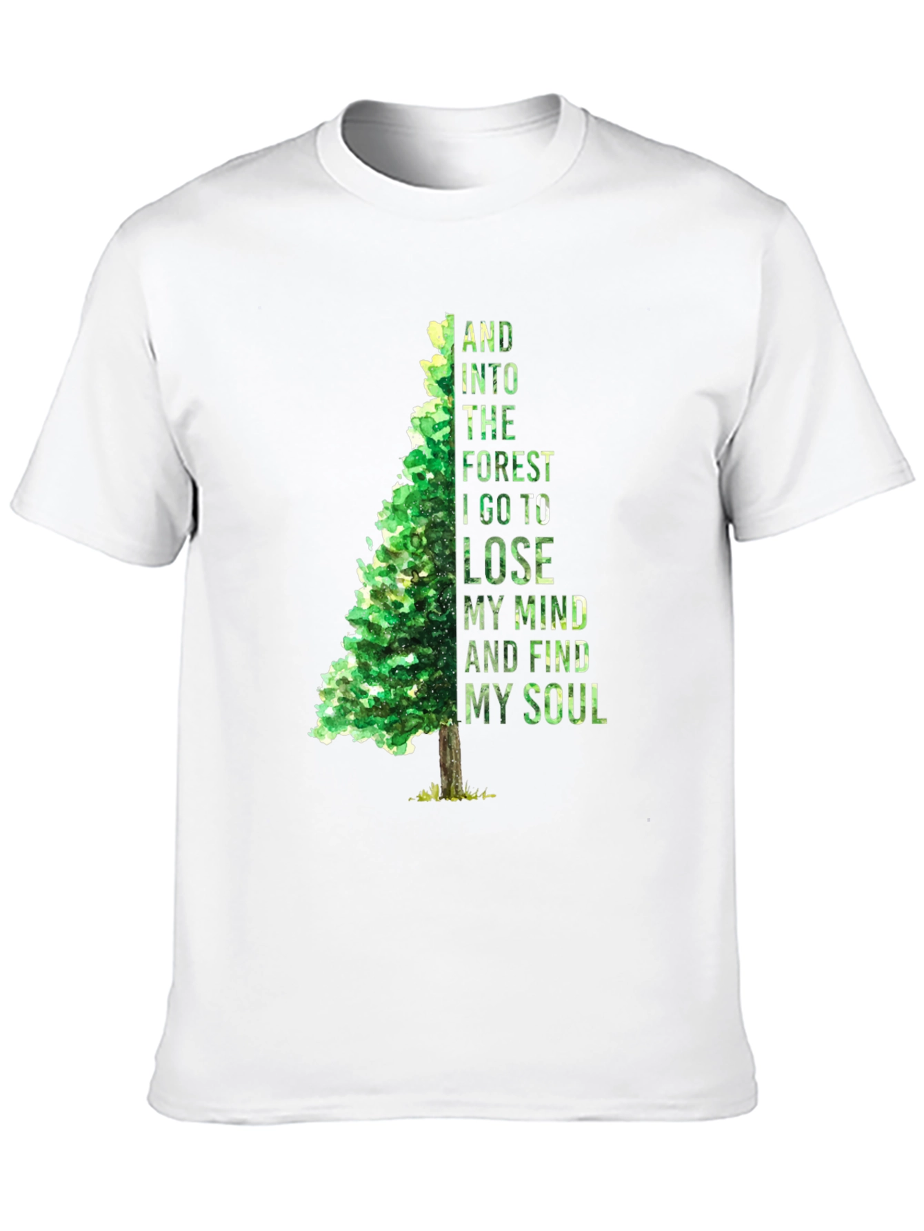 Forest Mind Soul T-Shirt - Nature Inspired Tee