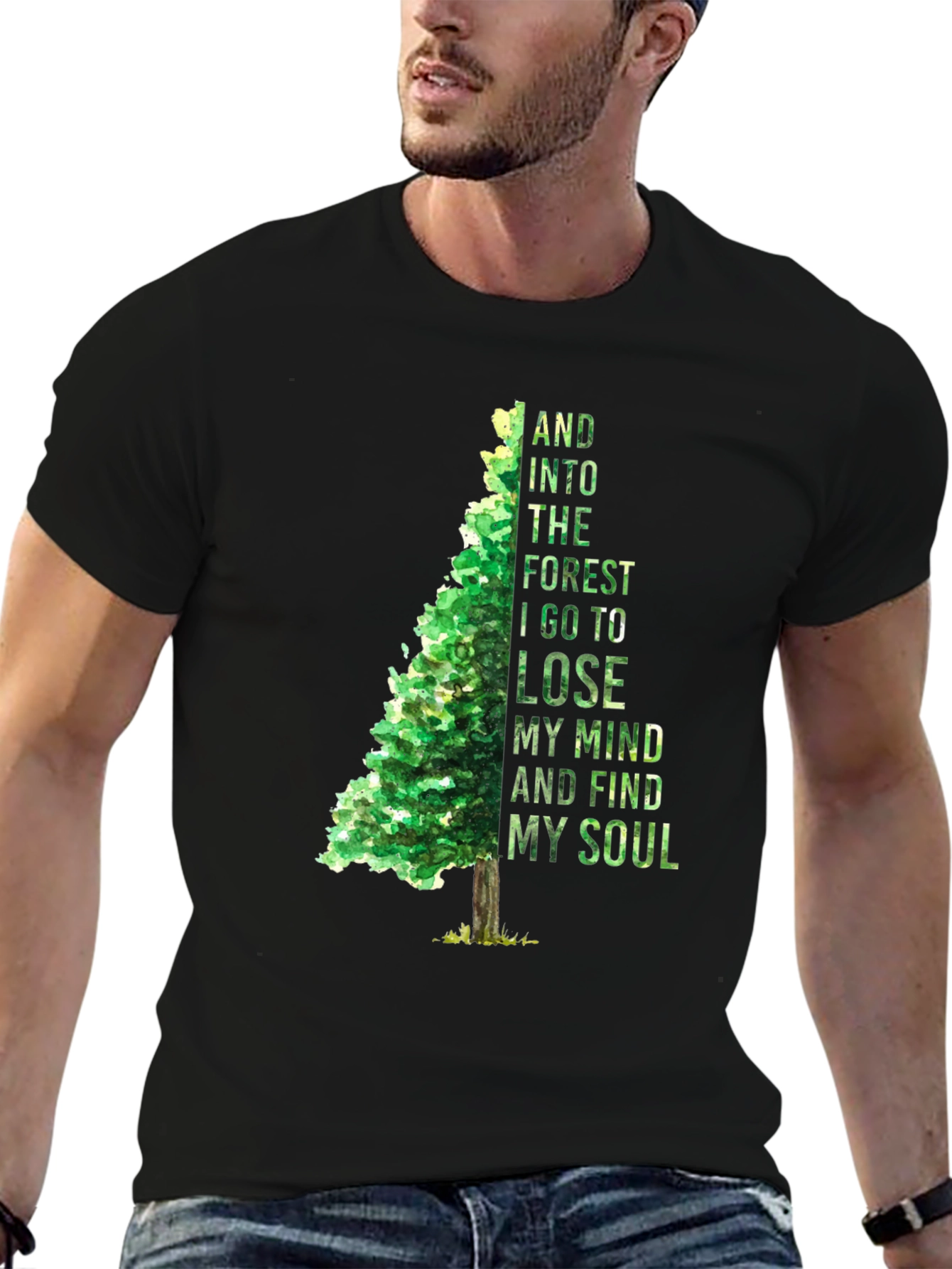 Forest Mind Soul T-Shirt - Nature Inspired Tee