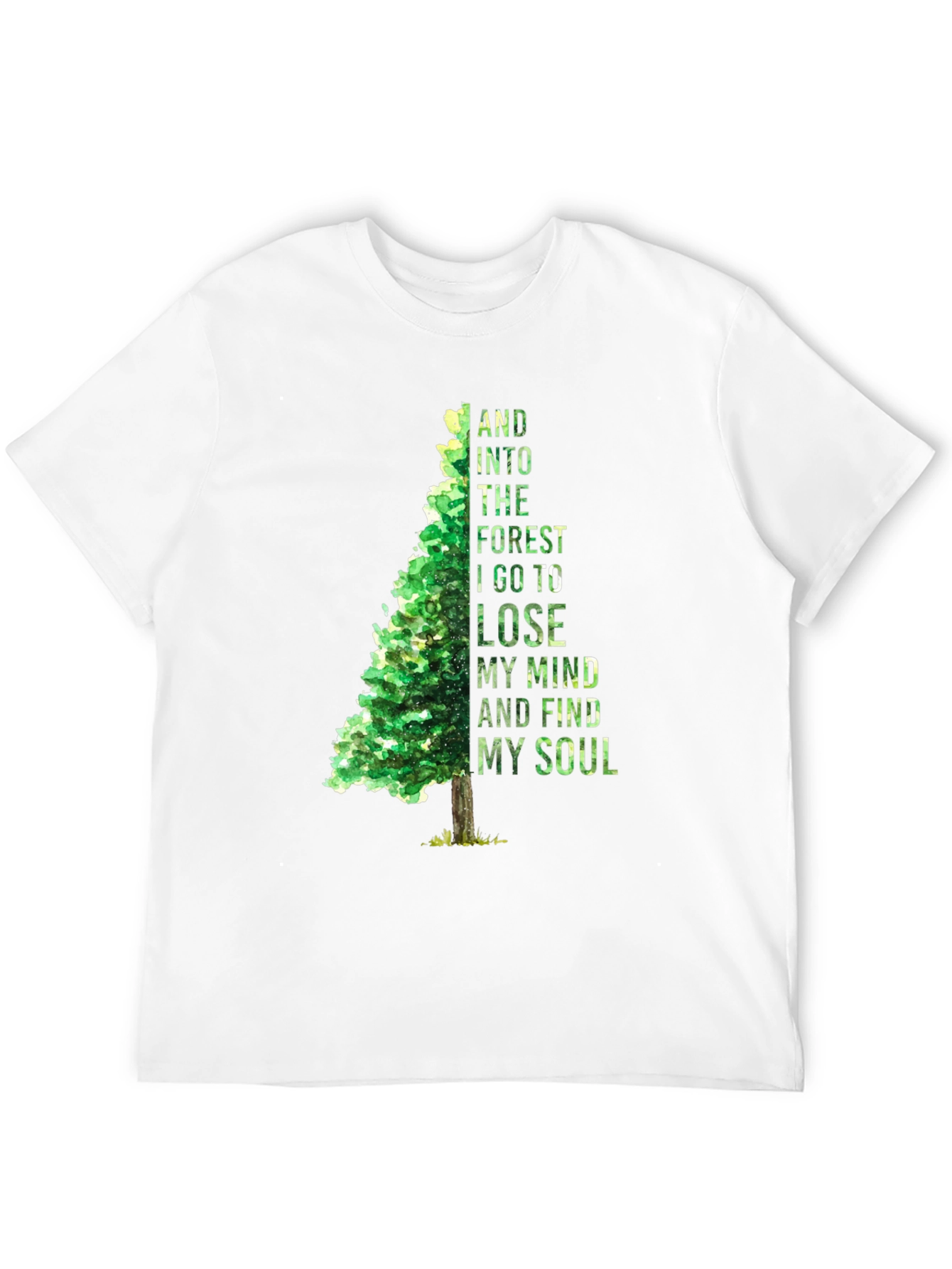 Forest Mind Soul T-Shirt - Nature Inspired Tee