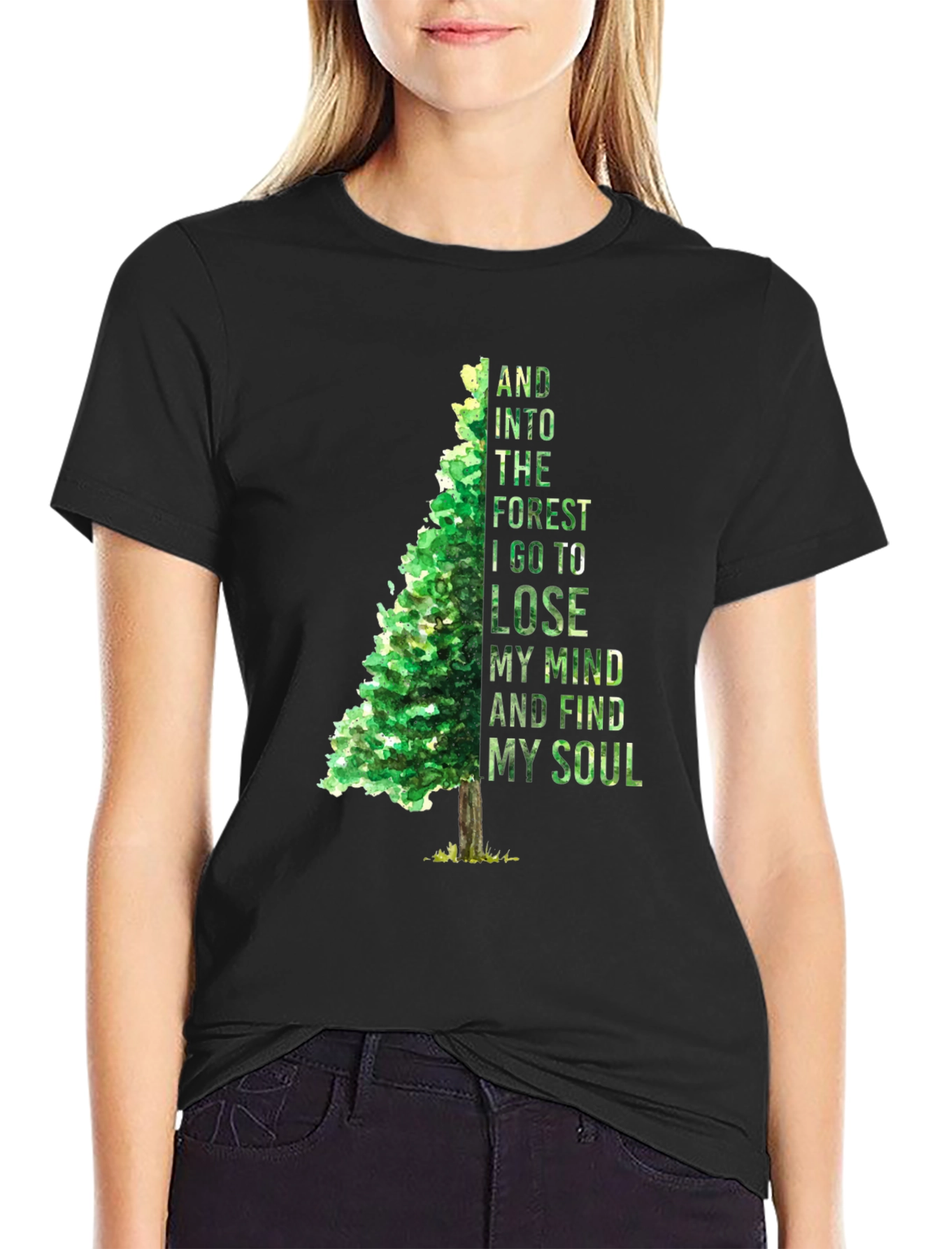 Forest Mind Soul T-Shirt - Nature Inspired Tee