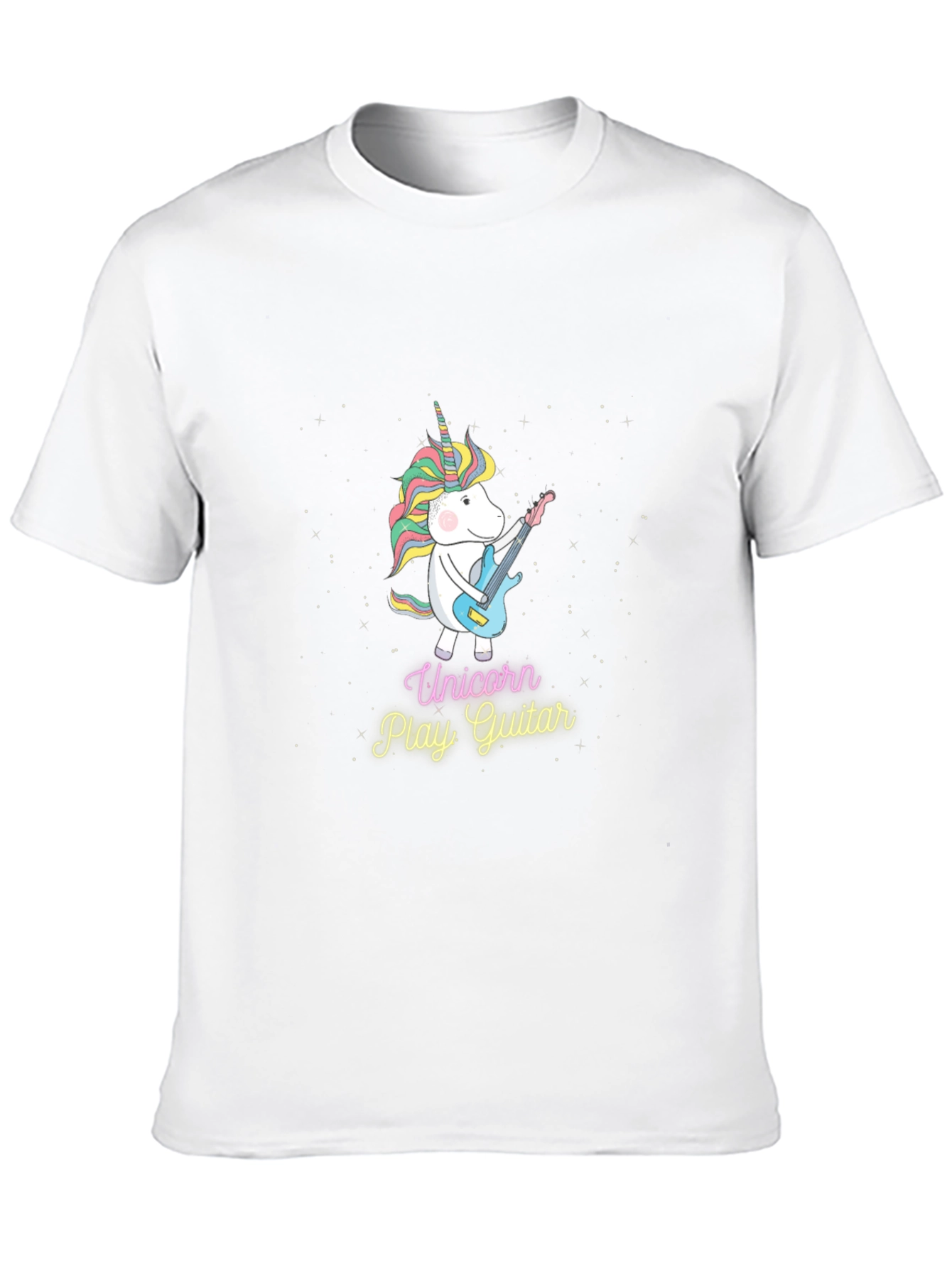 Unicorn Playing Guitar Graphic Tee