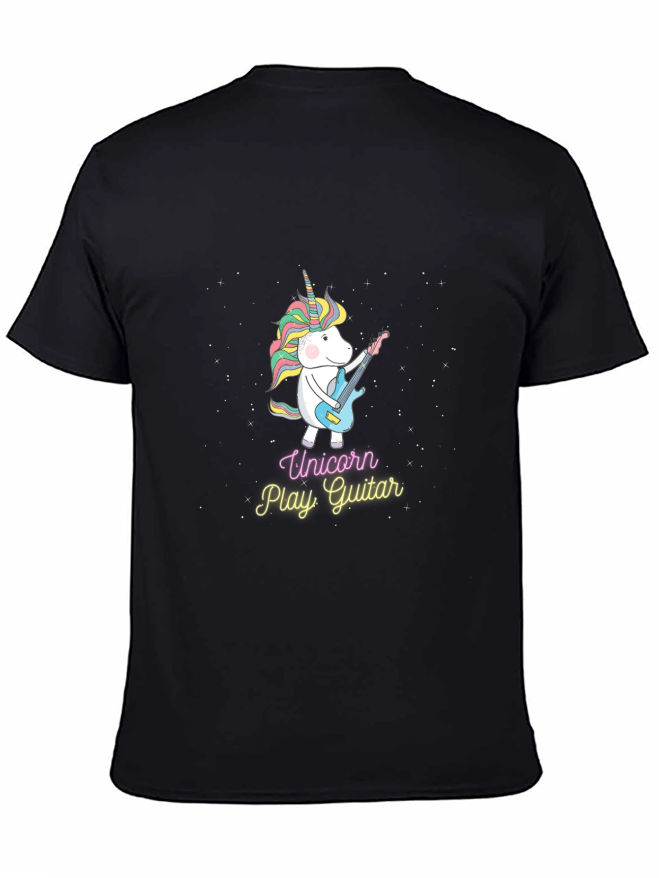 Unicorn Playing Guitar Graphic Tee