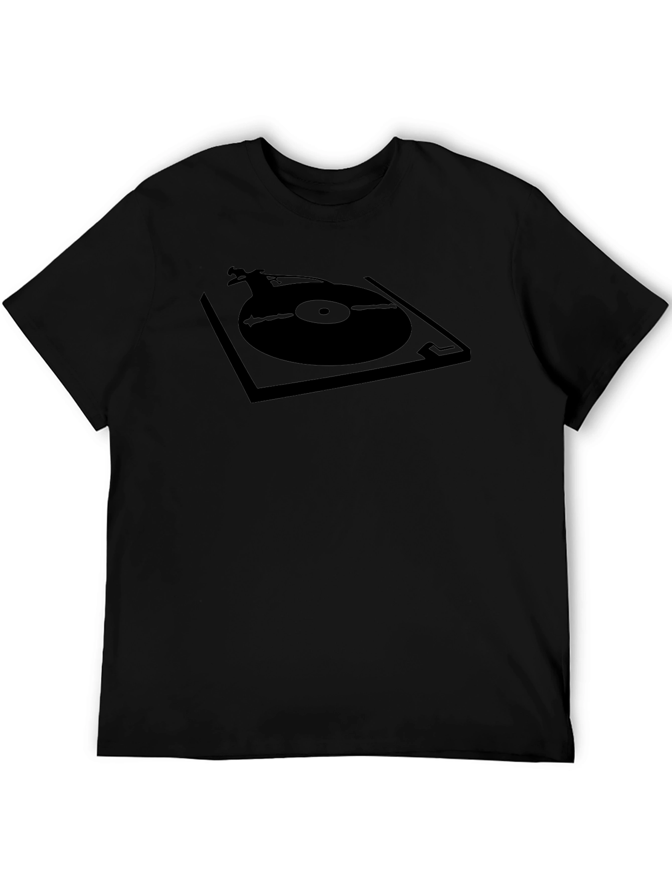 Turntable Graphic T-Shirt - Black