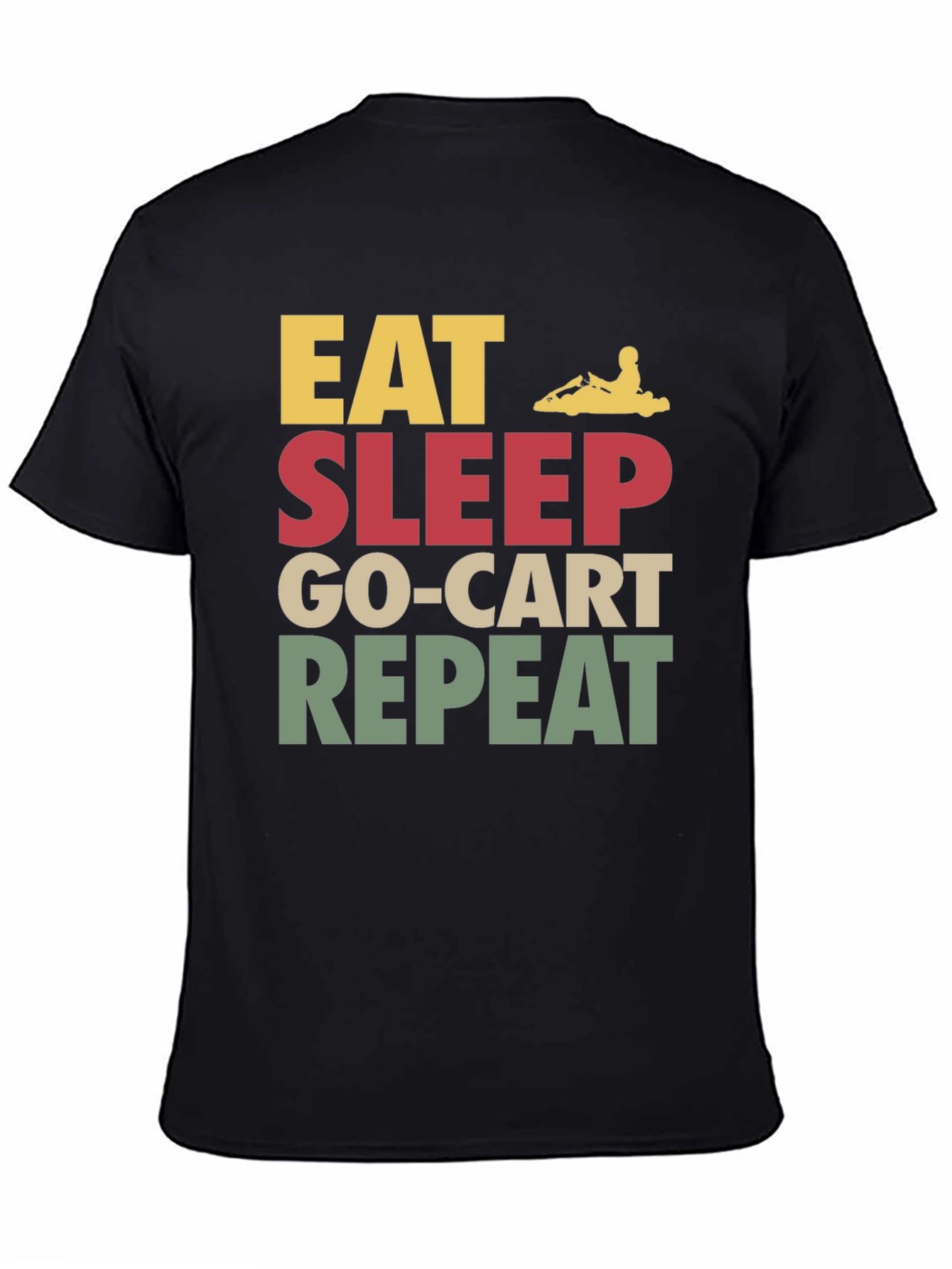 Eat Sleep Go-Kart Repeat T-Shirt - Kart Racing Apparel