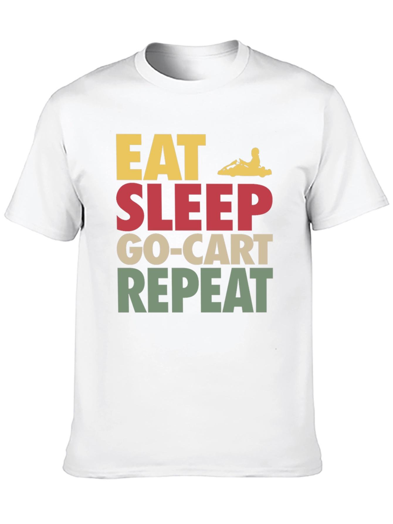 Eat Sleep Go-Kart Repeat T-Shirt - Kart Racing Apparel