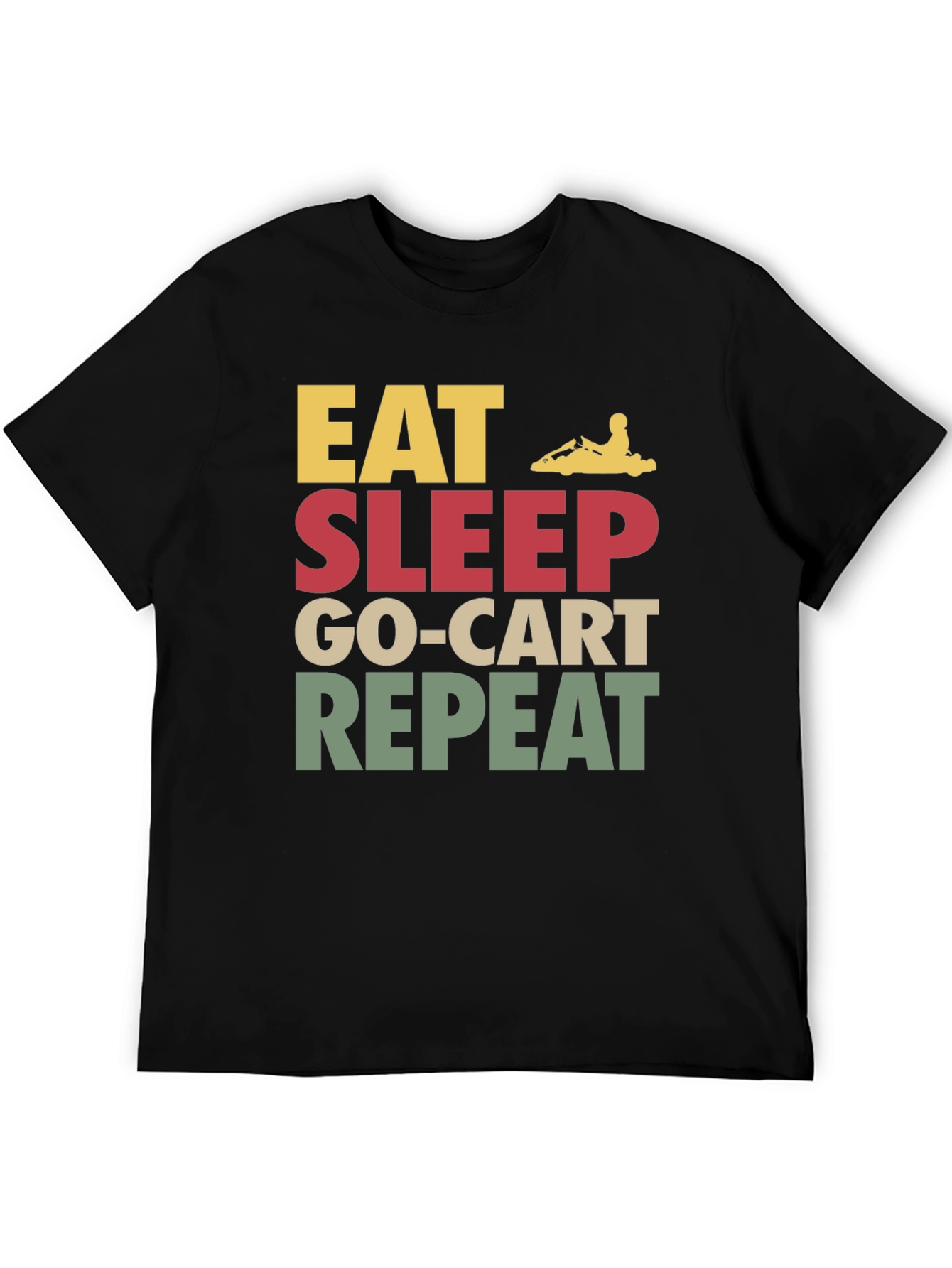 Eat Sleep Go-Kart Repeat T-Shirt - Kart Racing Apparel
