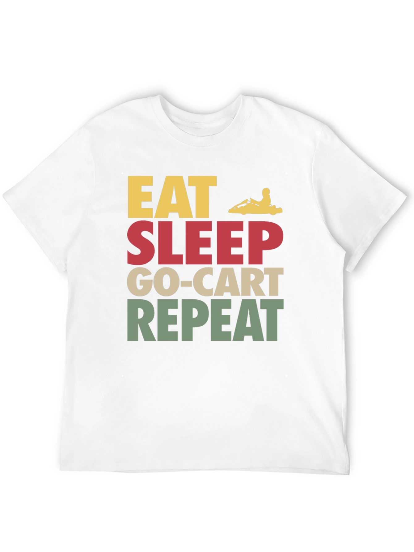 Eat Sleep Go-Kart Repeat T-Shirt - Kart Racing Apparel