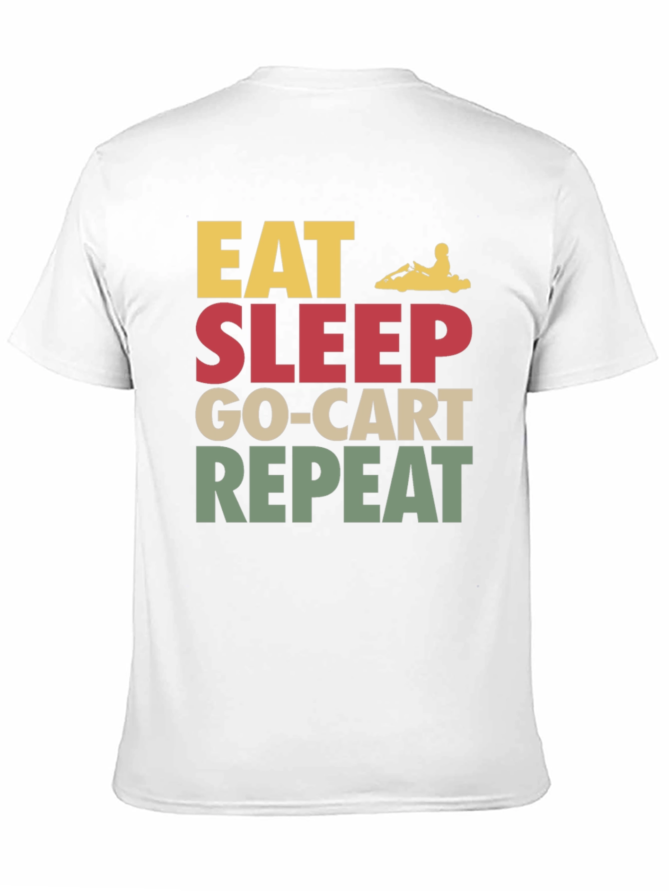 Eat Sleep Go-Kart Repeat T-Shirt - Kart Racing Apparel