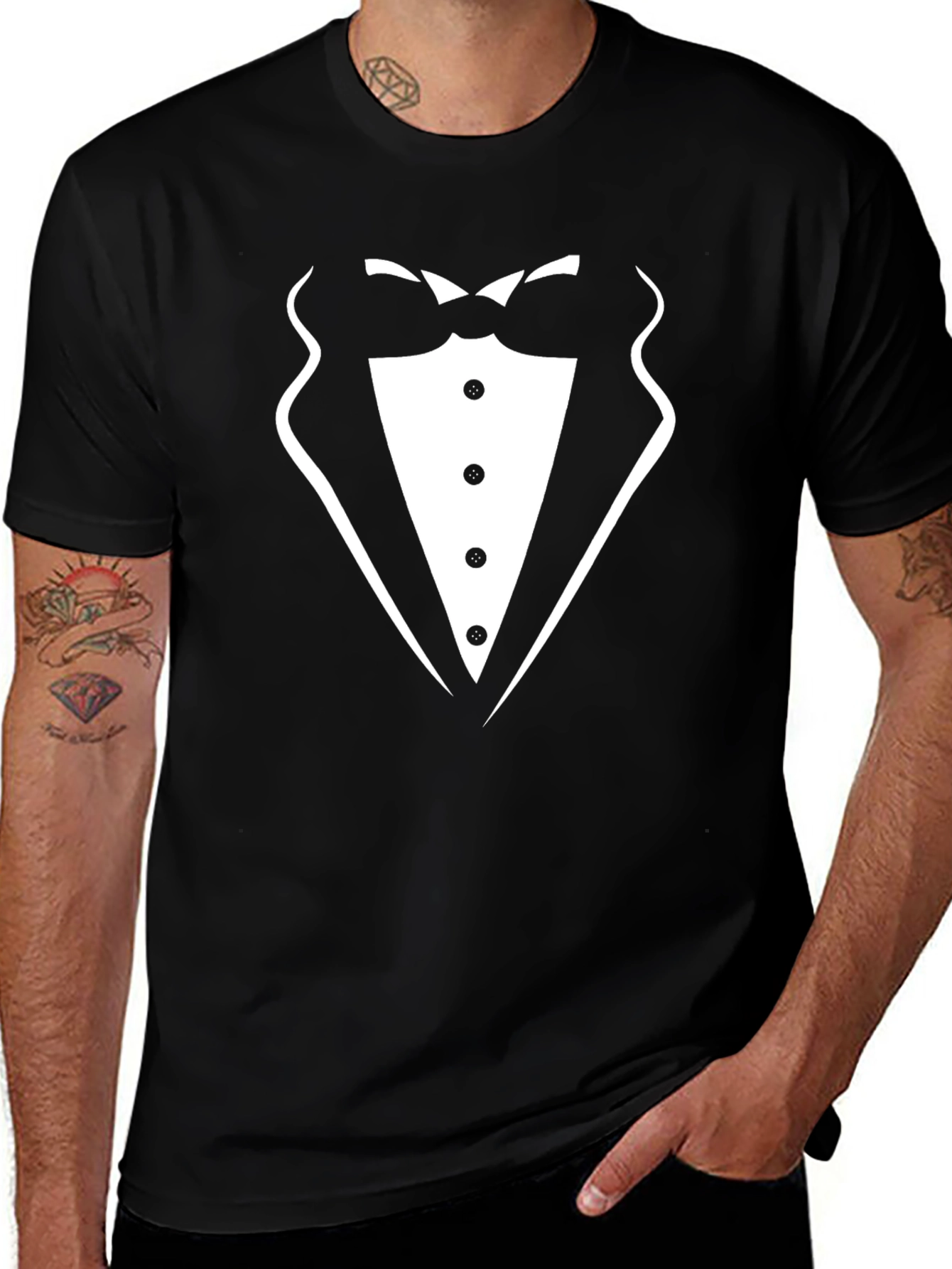 Tuxedo Graphic Tee - Stylish & Fun Casual Wear