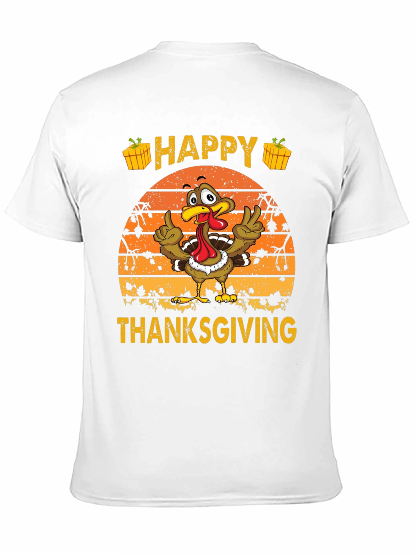 Happy Thanksgiving Turkey Graphic Tee