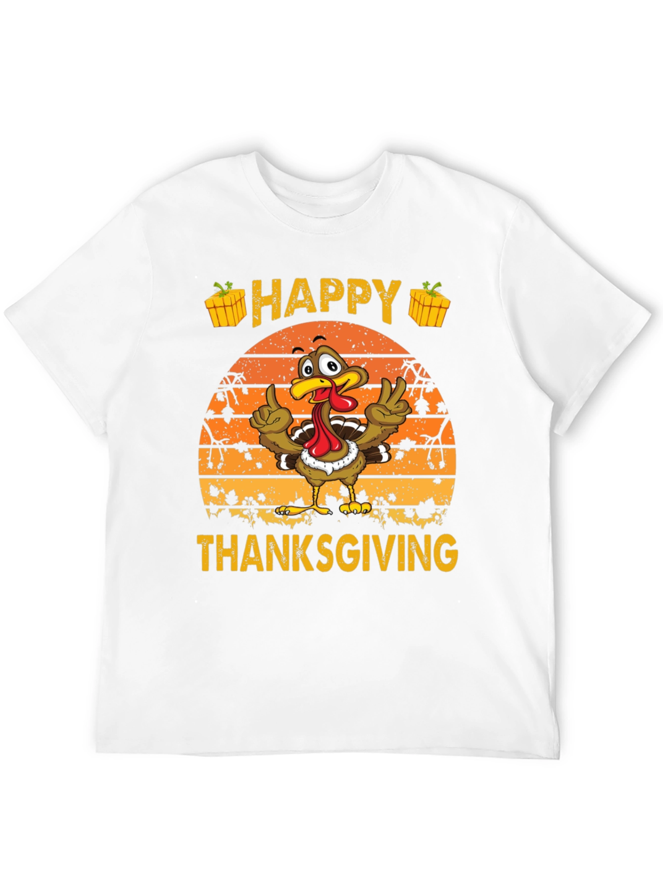Happy Thanksgiving Turkey Graphic Tee