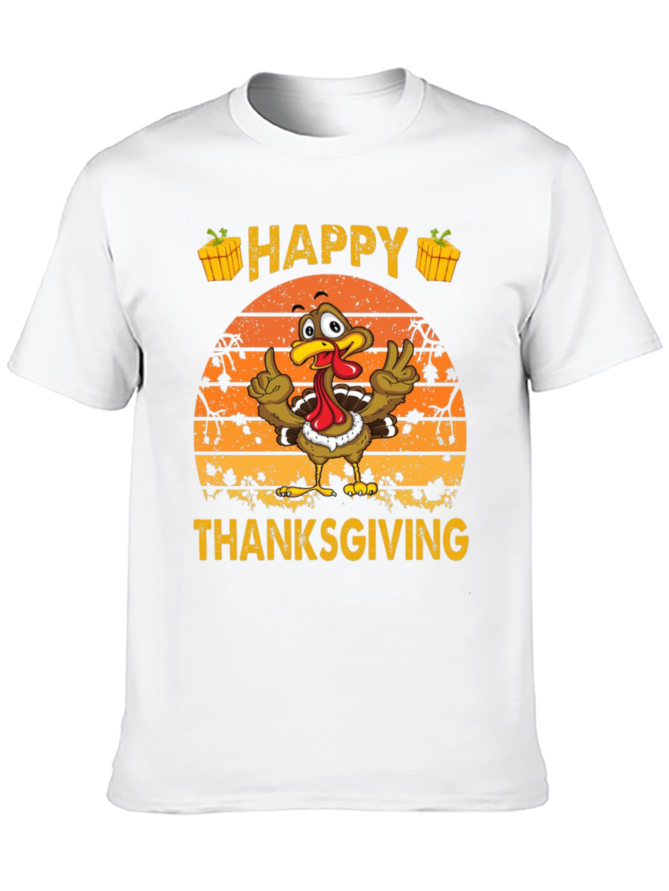 Happy Thanksgiving Turkey Graphic Tee