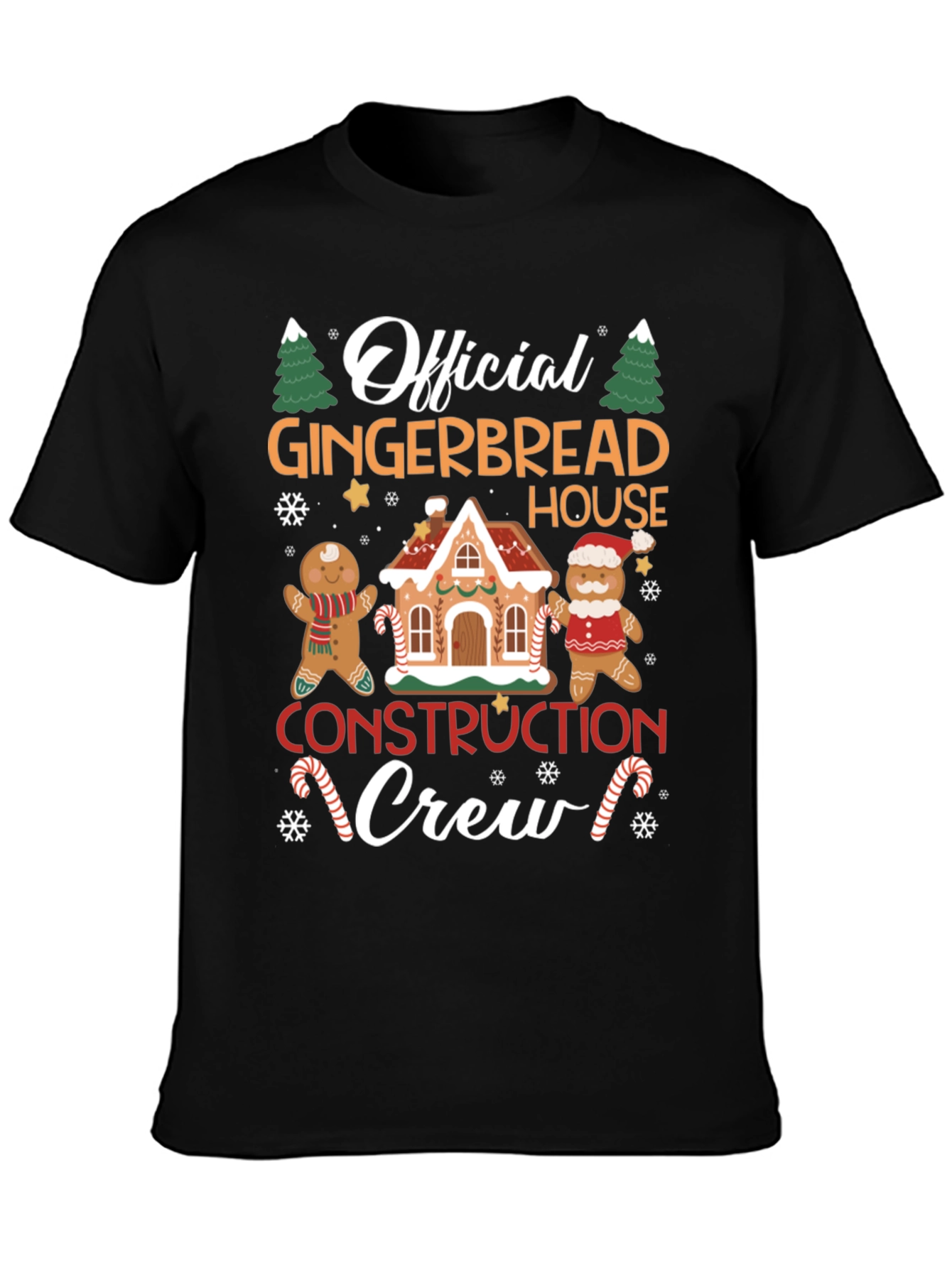 Gingerbread House Crew T-Shirt - Holiday Fun!