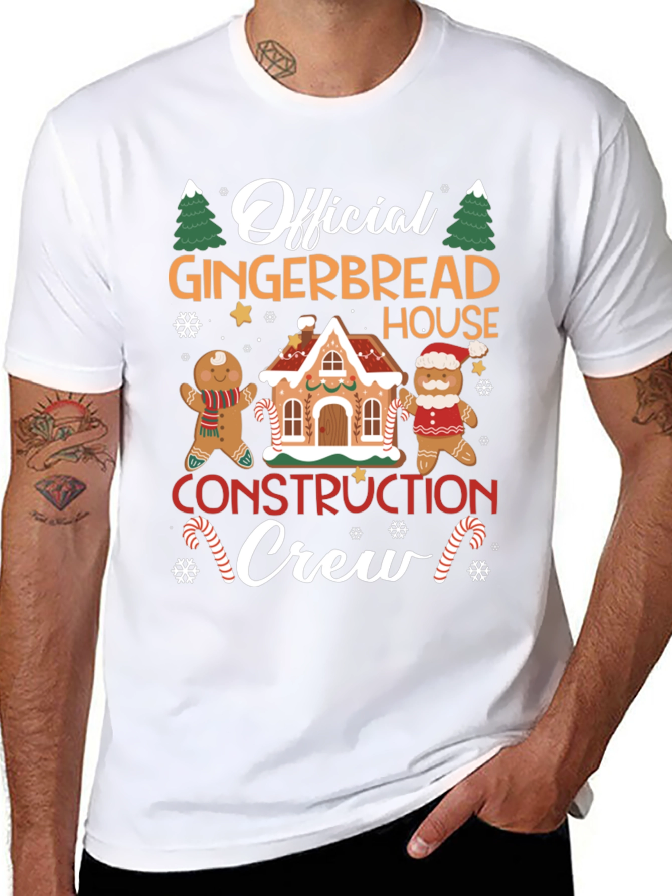 Gingerbread House Crew T-Shirt - Holiday Fun!