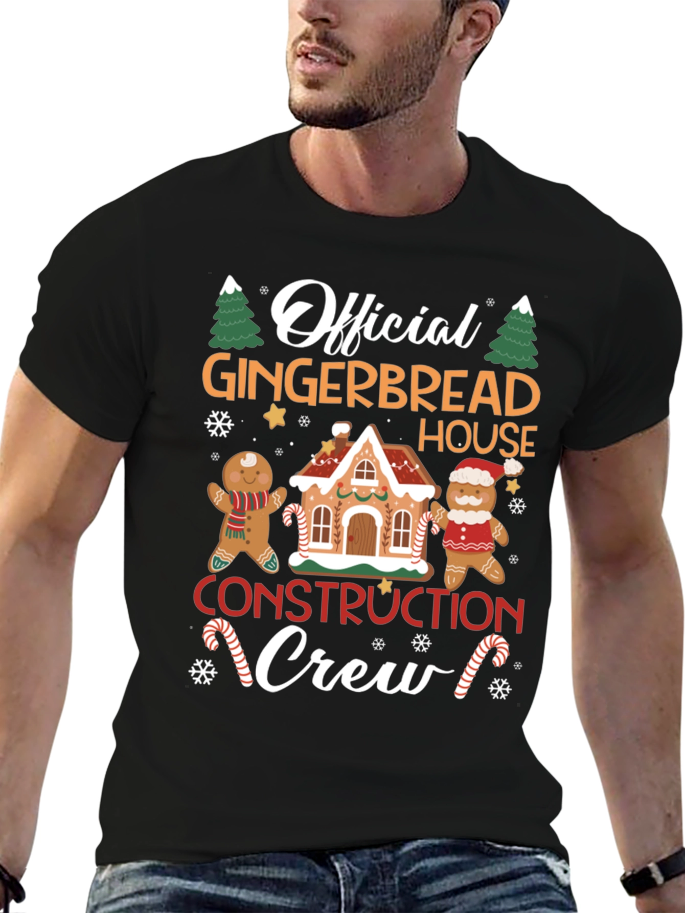 Gingerbread House Crew T-Shirt - Holiday Fun!