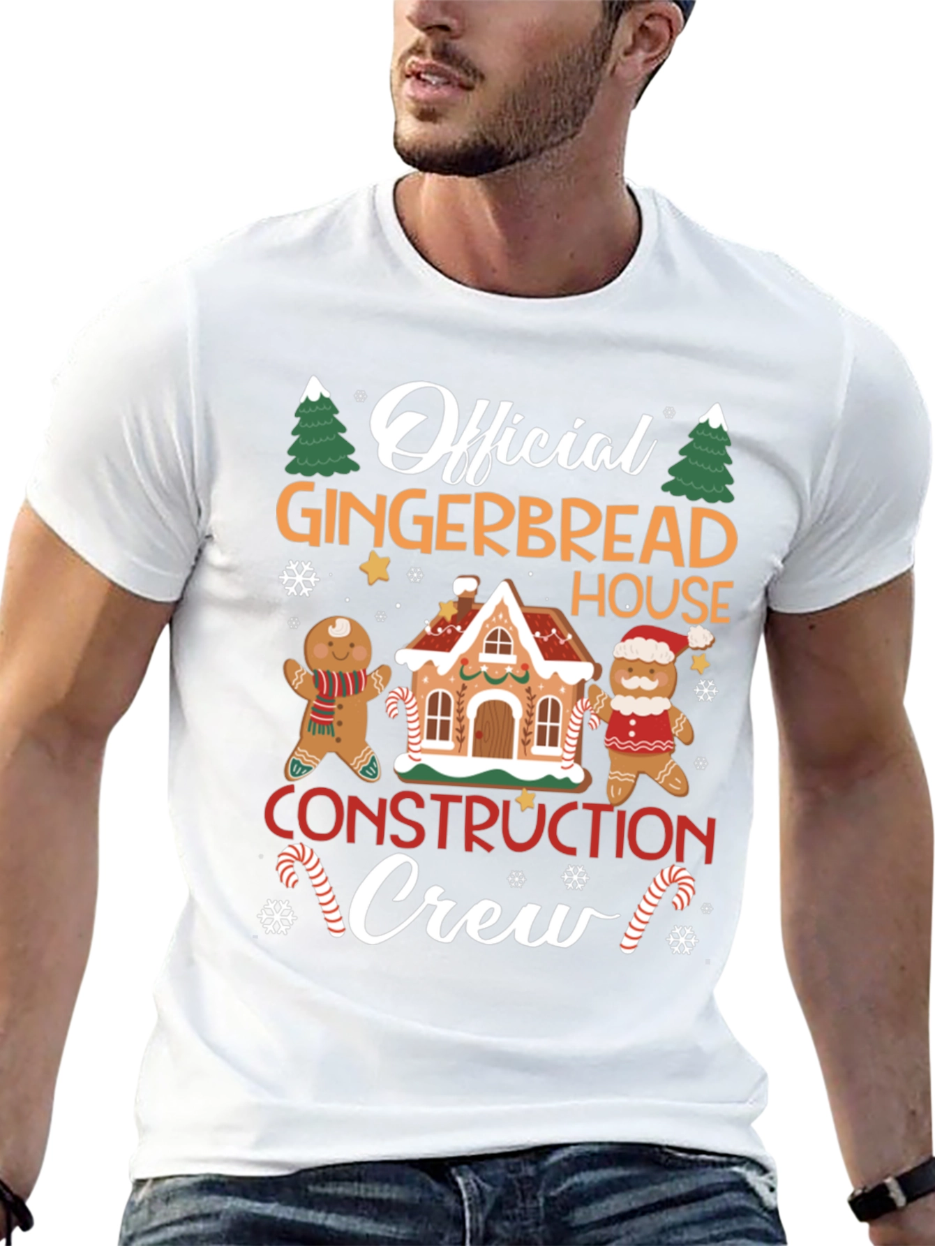 Gingerbread House Crew T-Shirt - Holiday Fun!