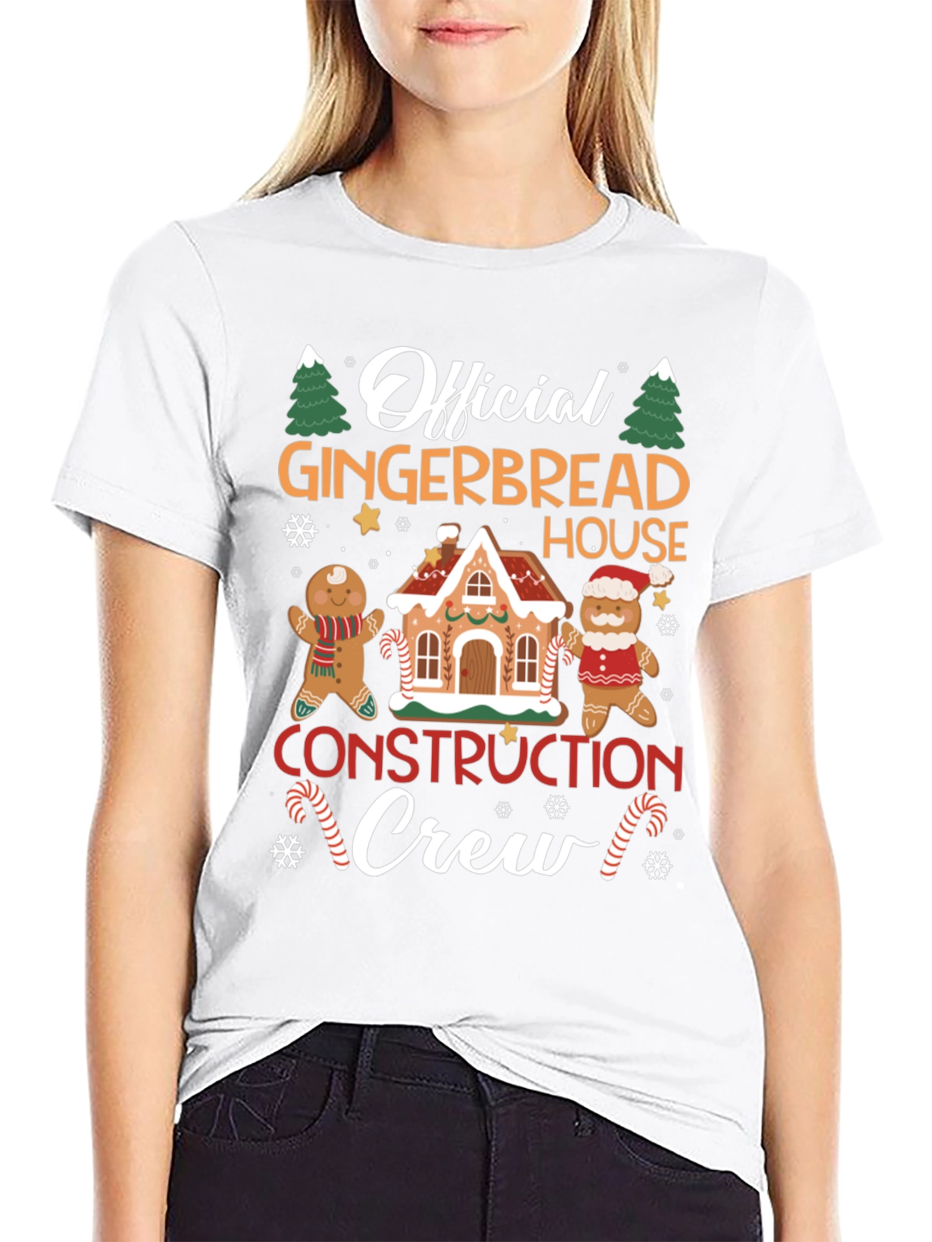 Gingerbread House Crew T-Shirt - Holiday Fun!