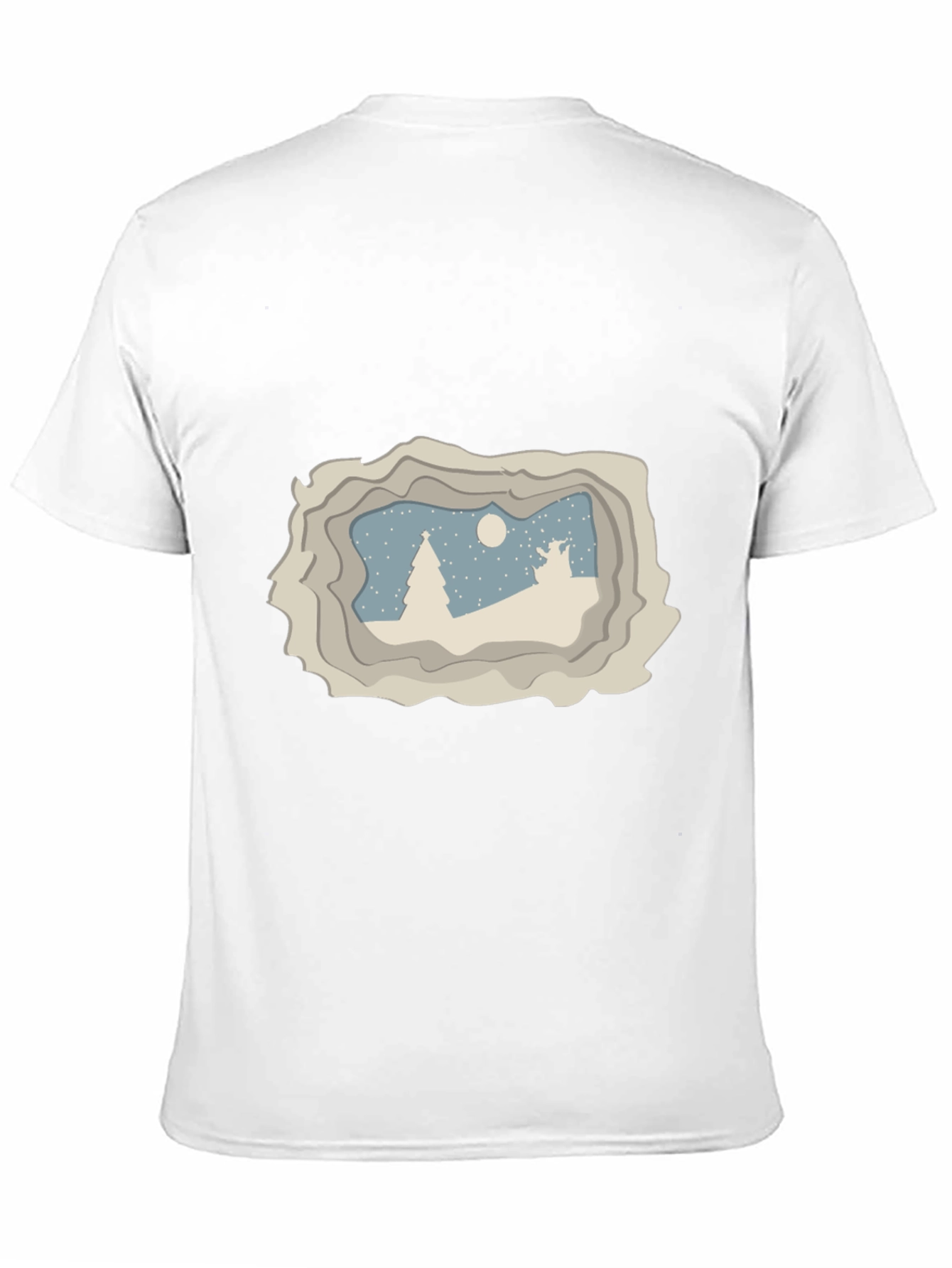 Winter Scene Graphic Tee - Black