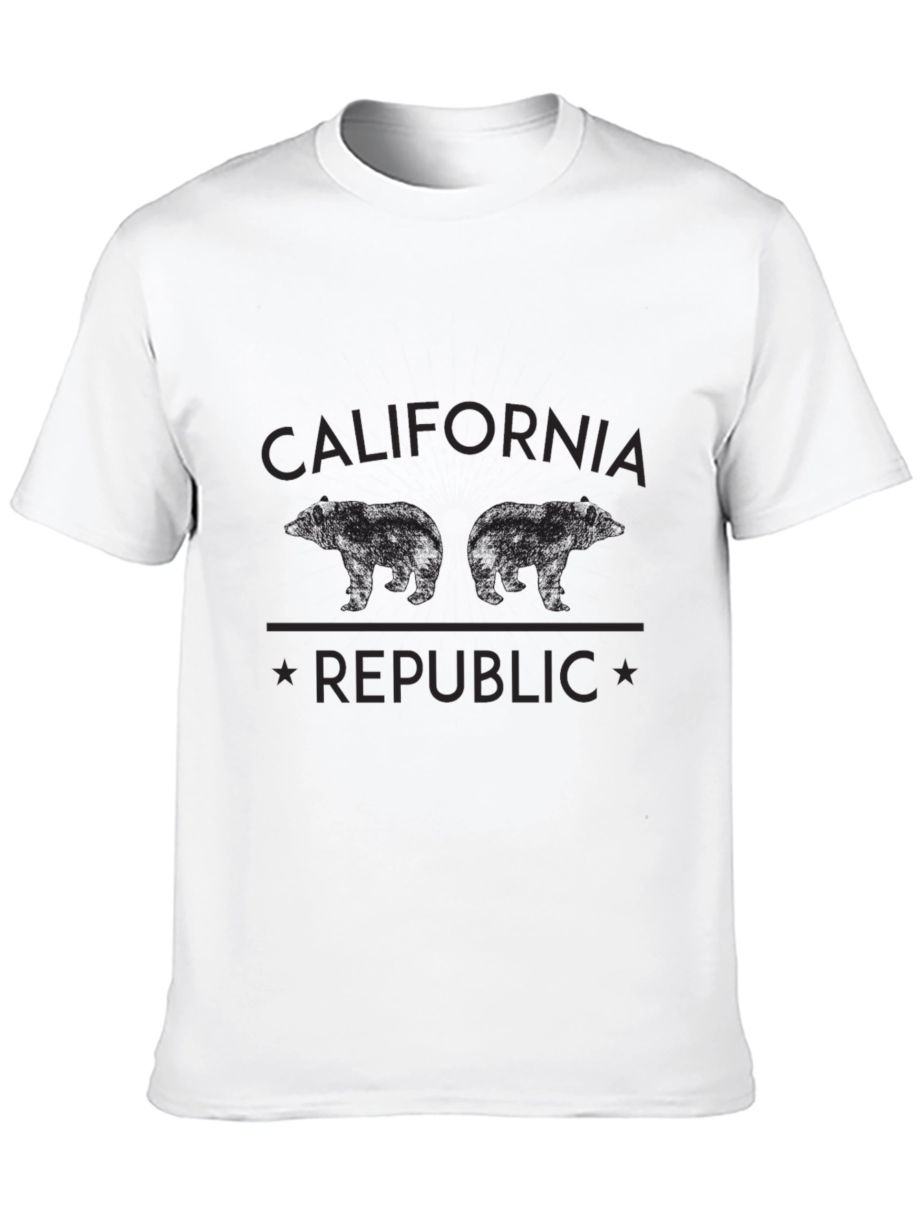 California Republic Bear T-Shirt - Black