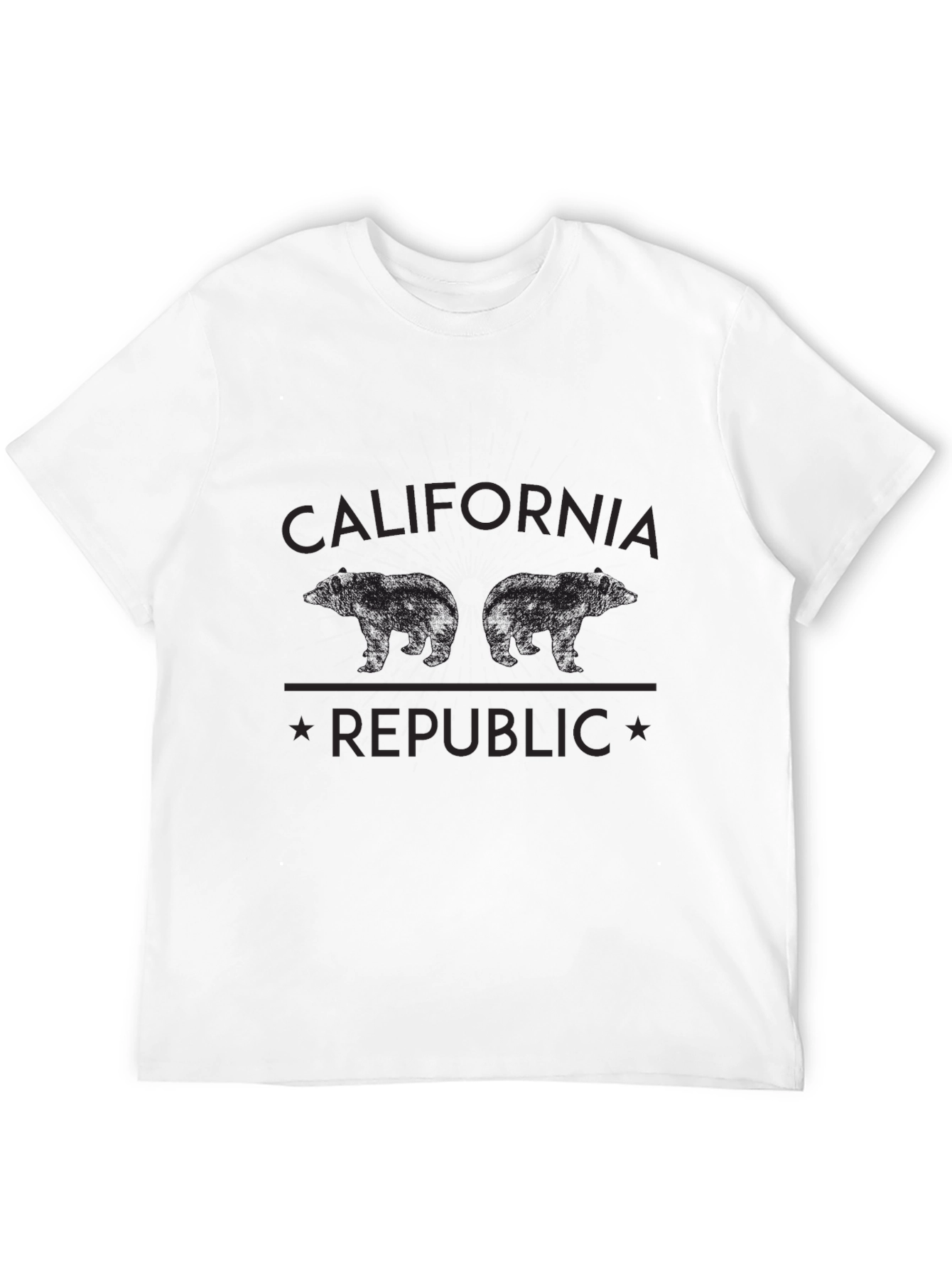 California Republic Bear T-Shirt - Black