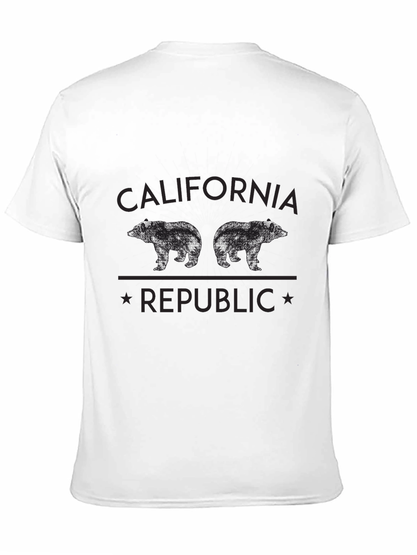 California Republic Bear T-Shirt - Black