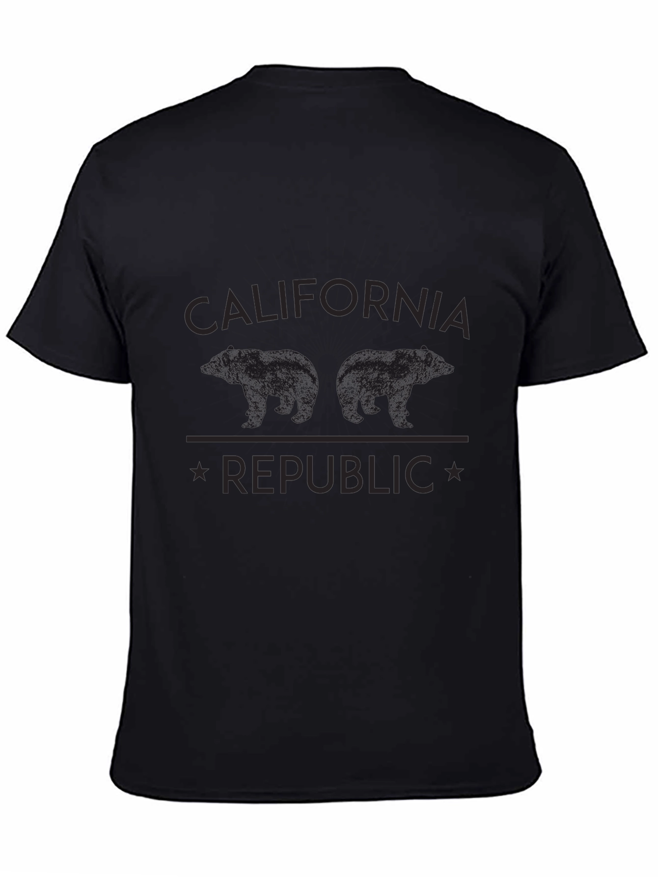 California Republic Bear T-Shirt - Black