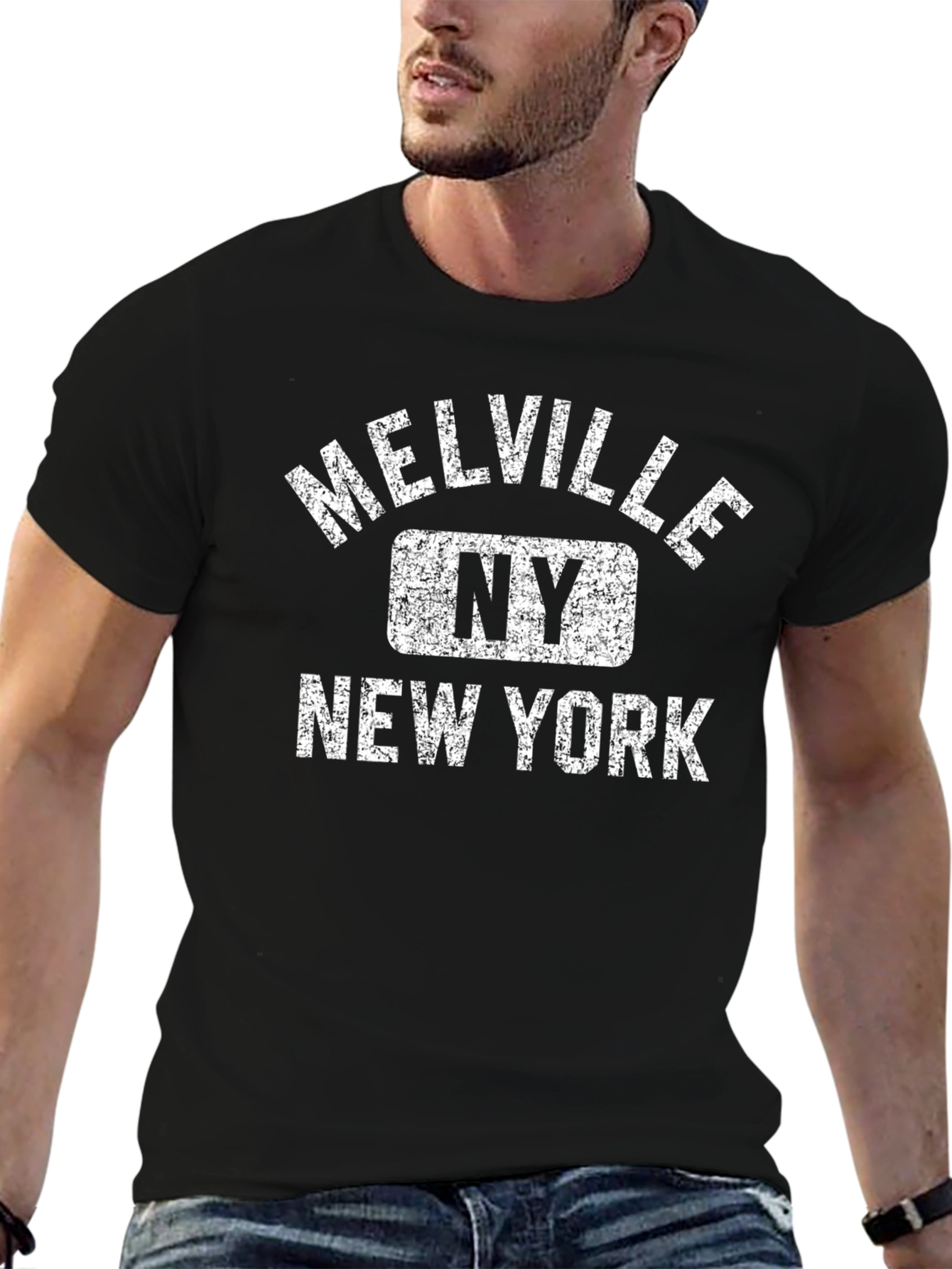 Melville NY New York Black T-Shirt