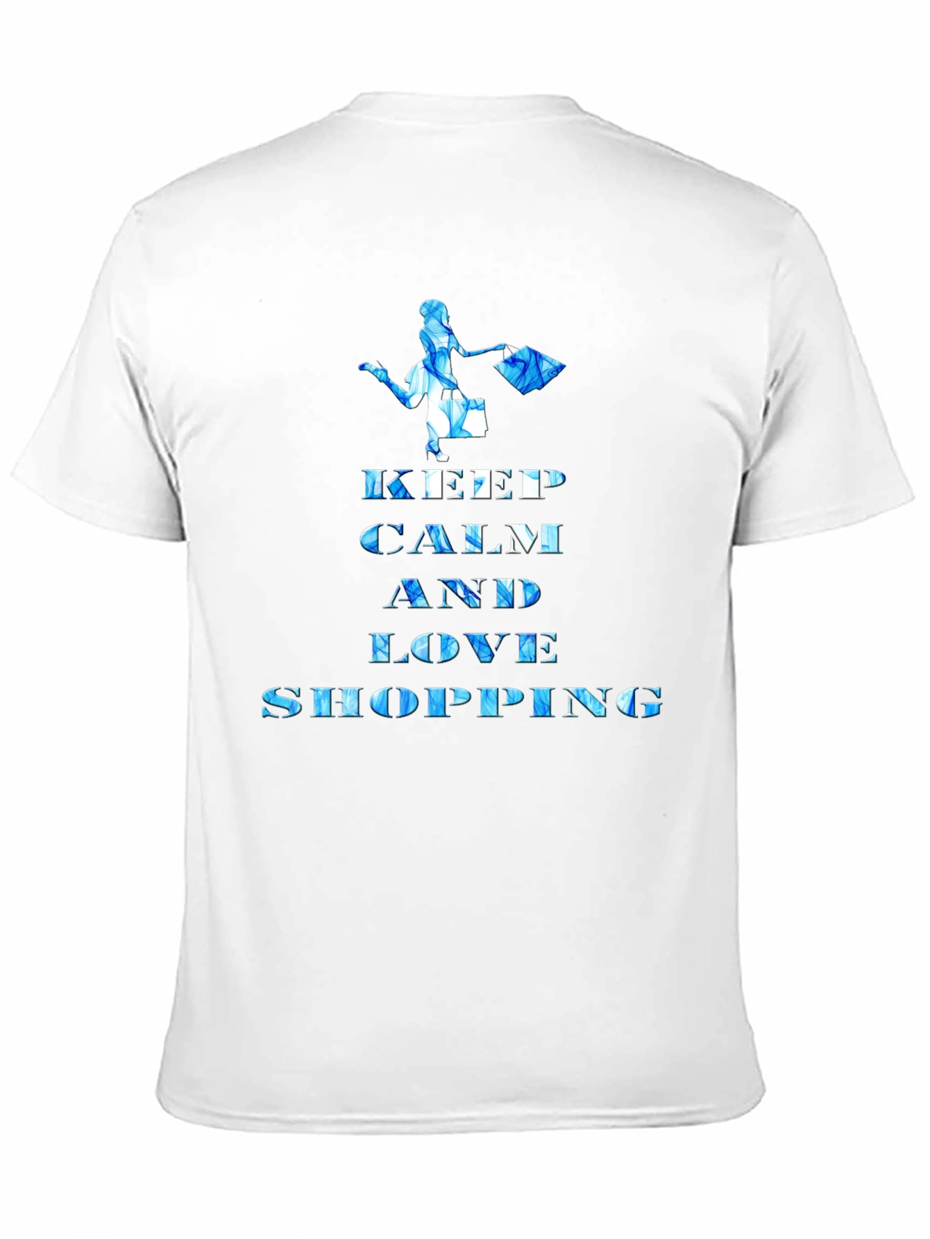 Keep Calm and Love Shopping Black T-Shirt
