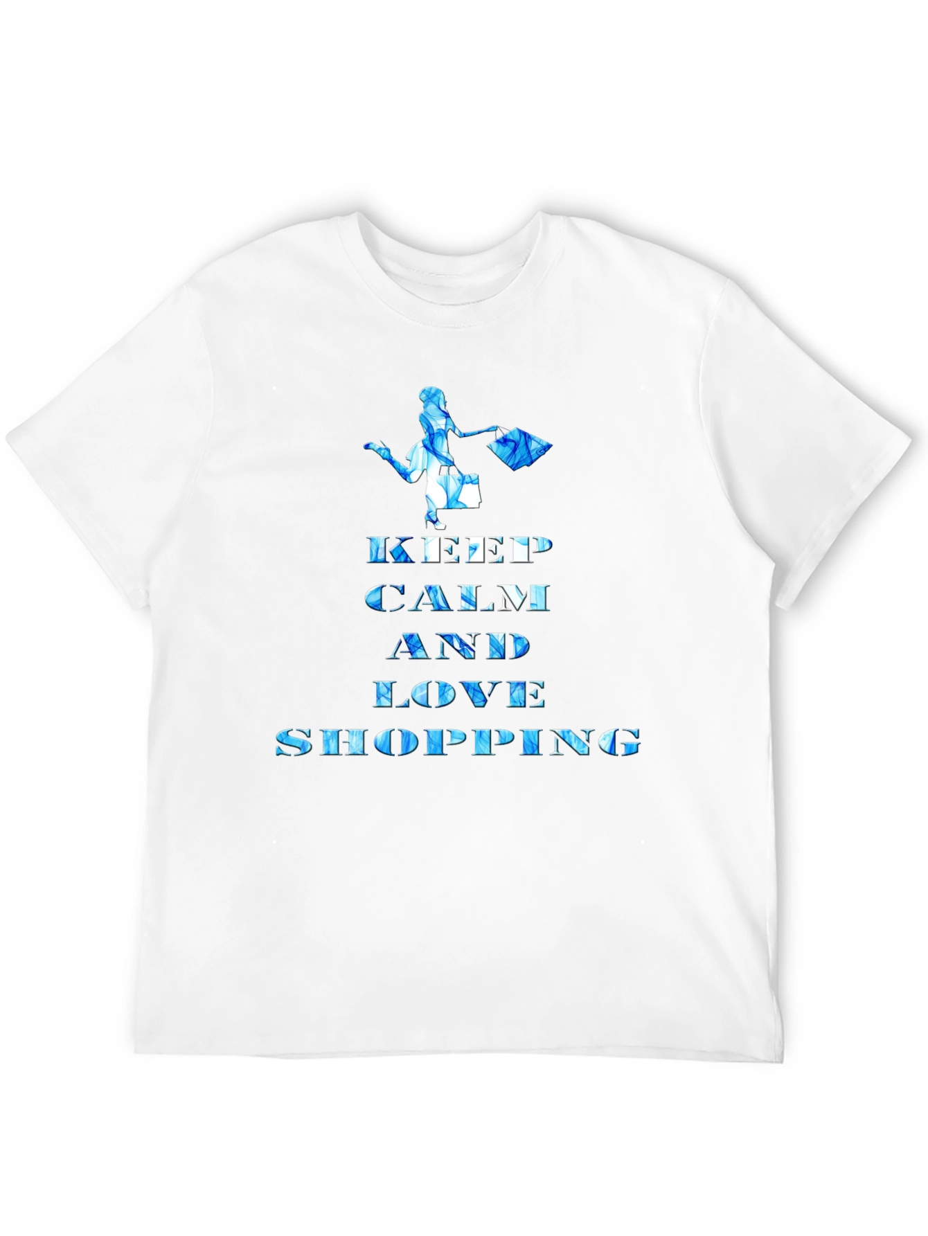 Keep Calm and Love Shopping Black T-Shirt