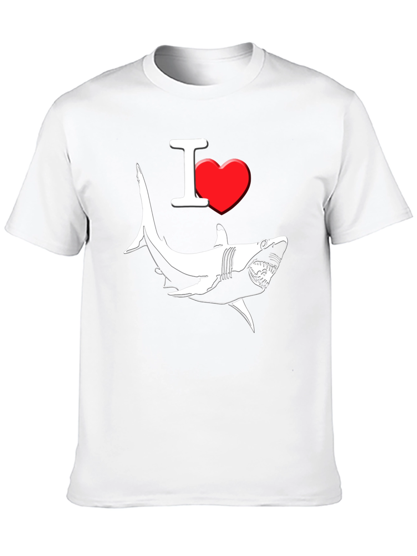 I Love Sharks Graphic T-Shirt
