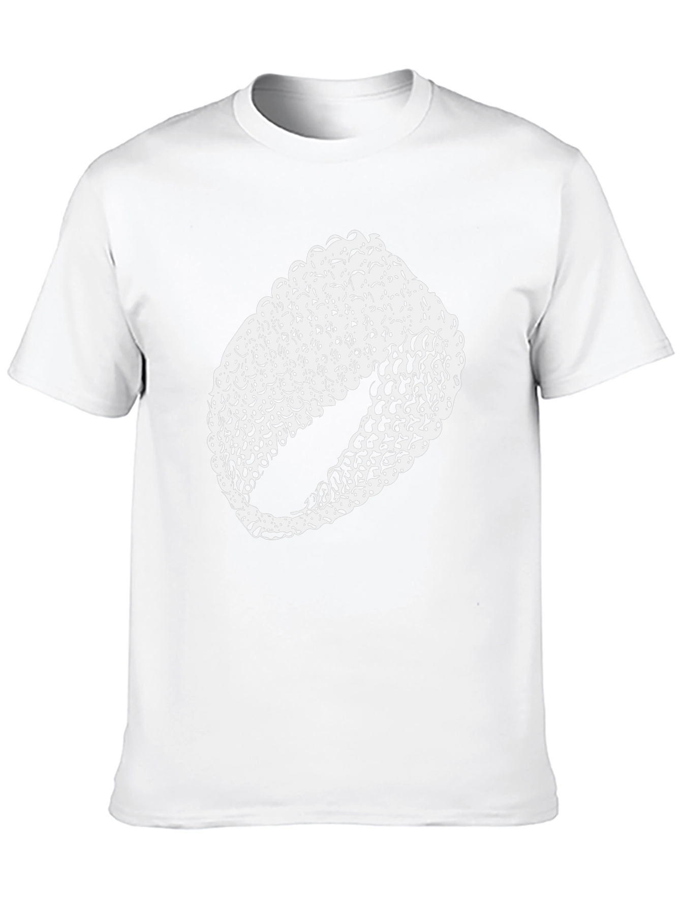 Abstract Ring Design Black T-Shirt