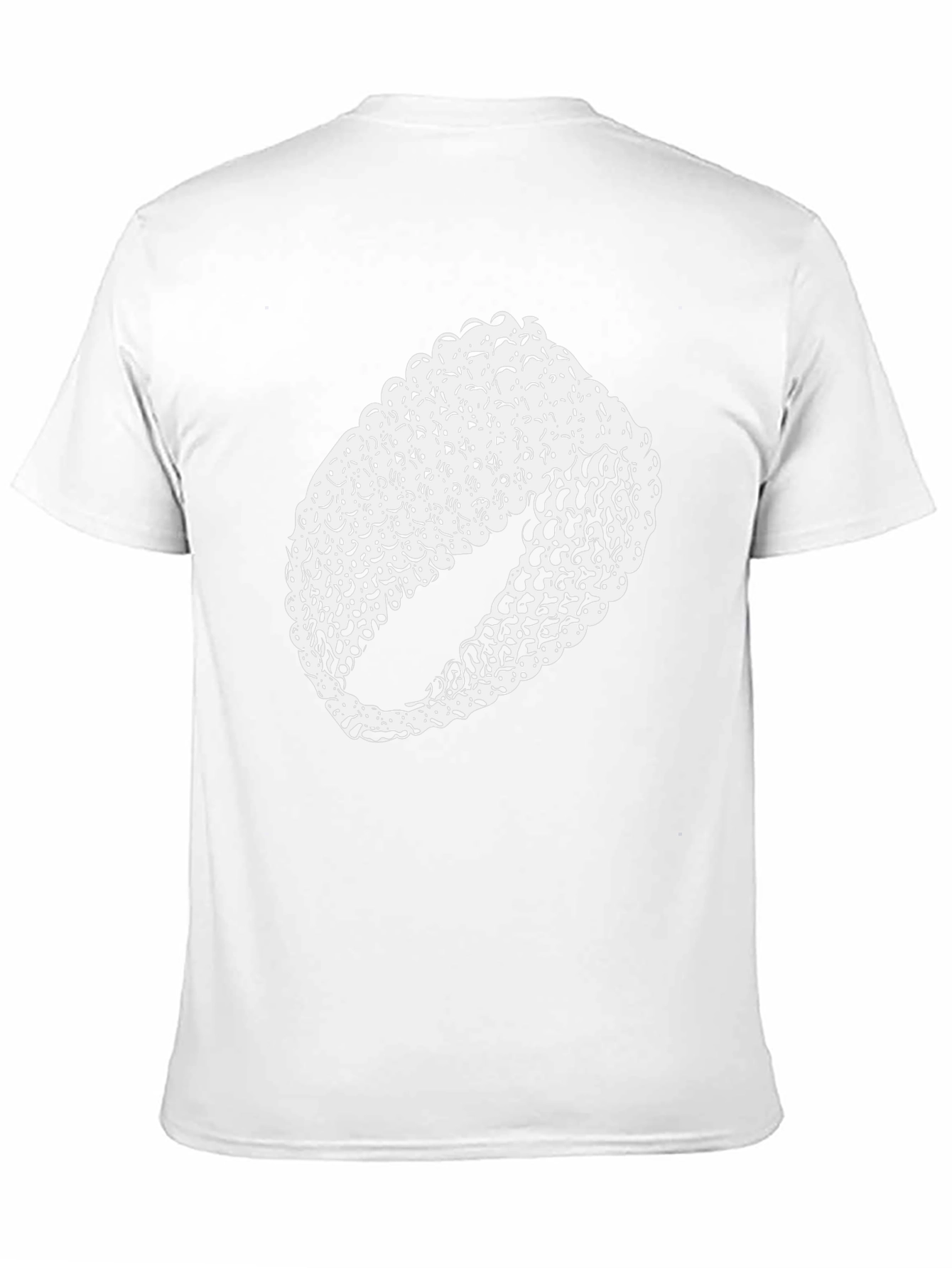 Abstract Ring Design Black T-Shirt