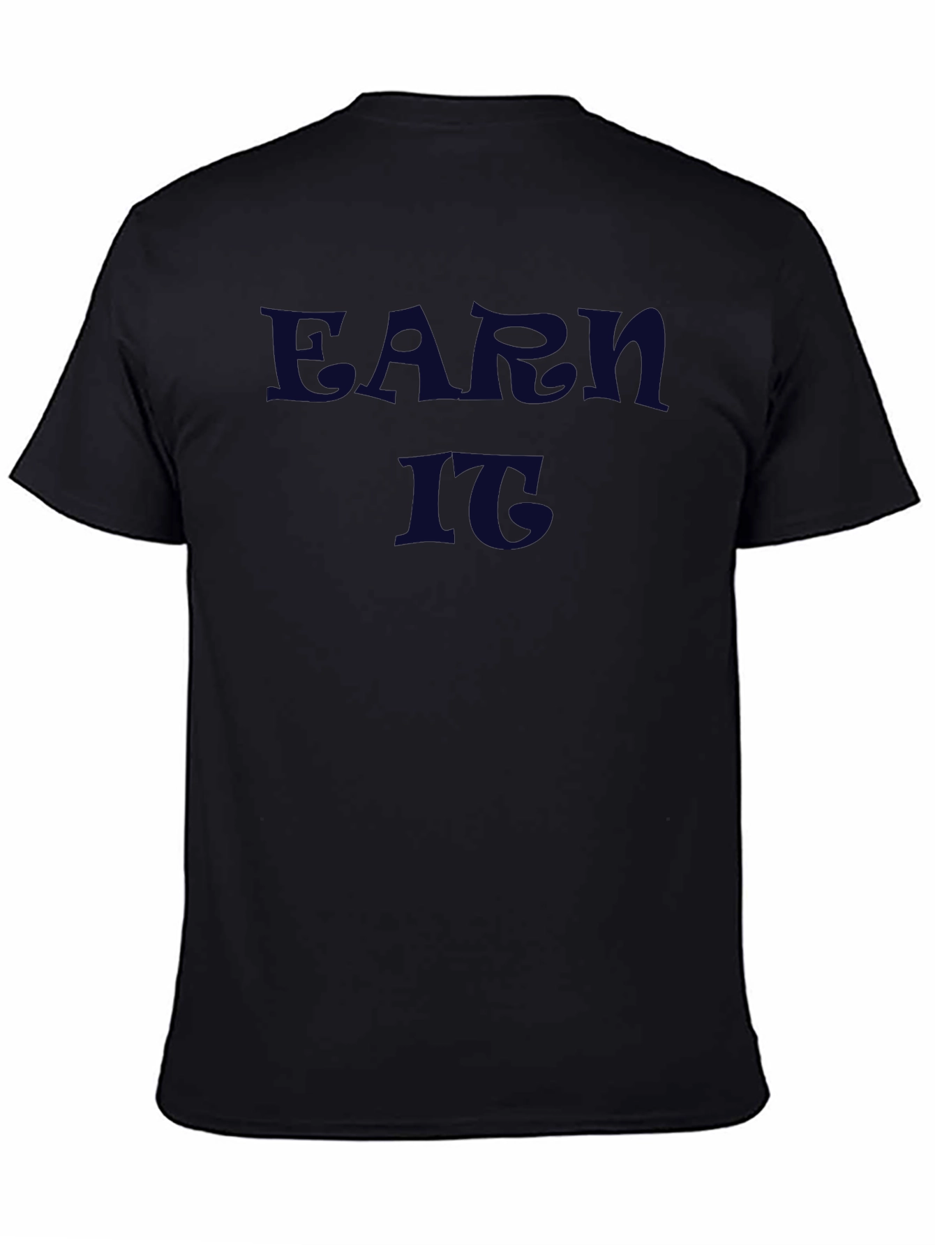 Earn It Graphic Tee - Black Crew Neck