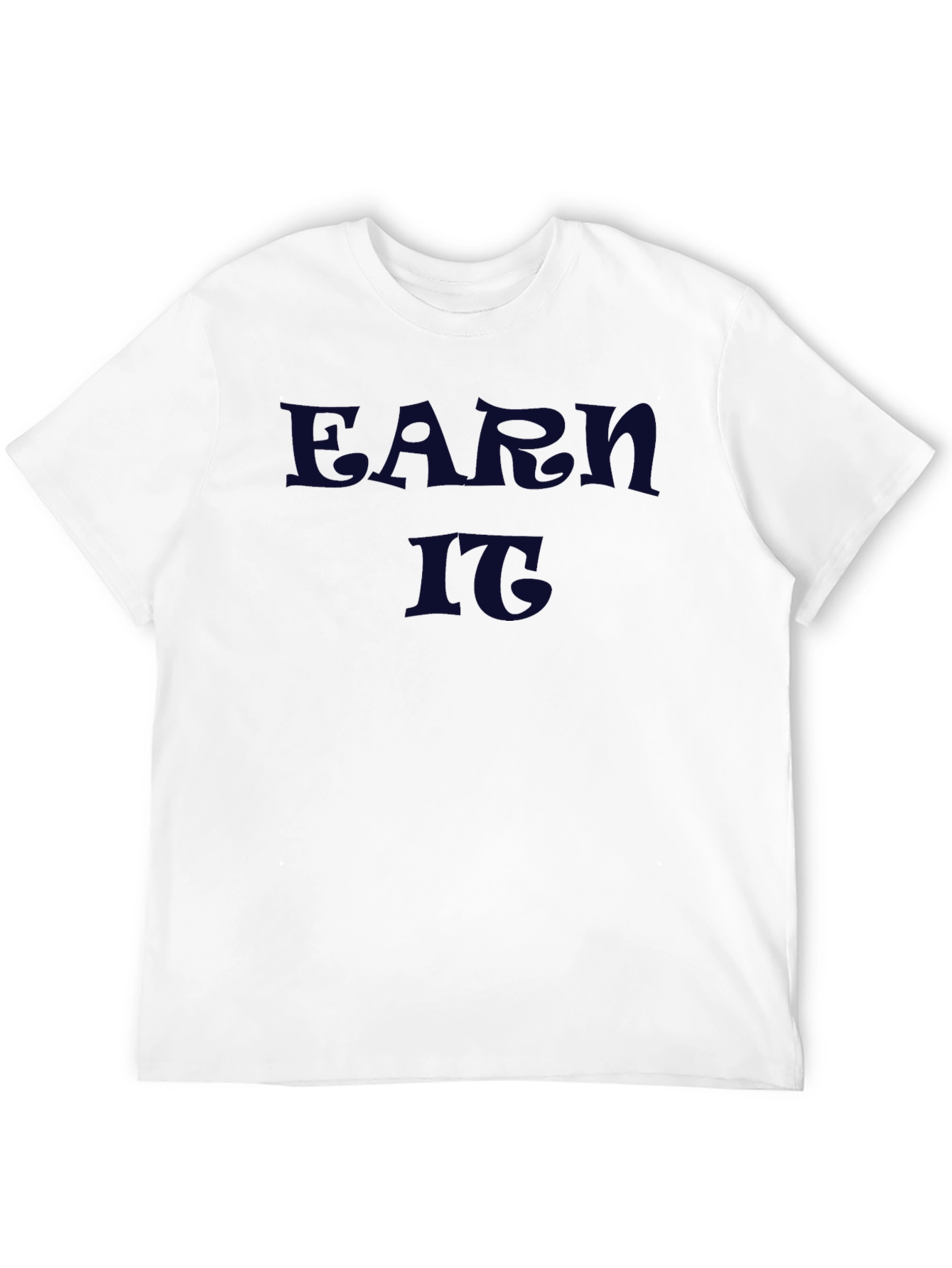 Earn It Graphic Tee - Black Crew Neck