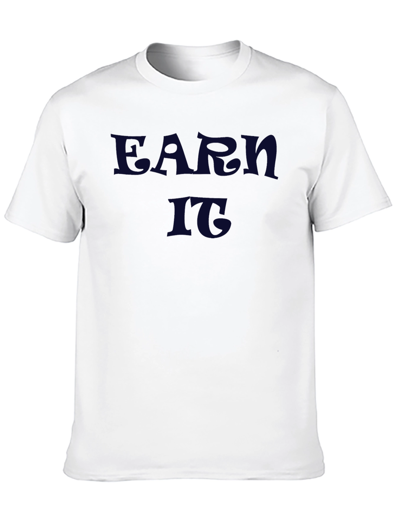 Earn It Graphic Tee - Black Crew Neck
