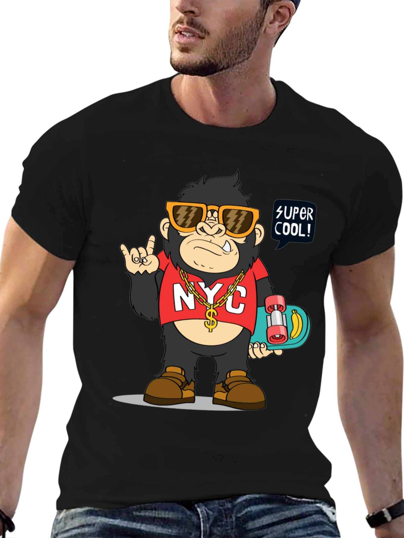 Cool Gorilla Graphic Tee - NYC Style