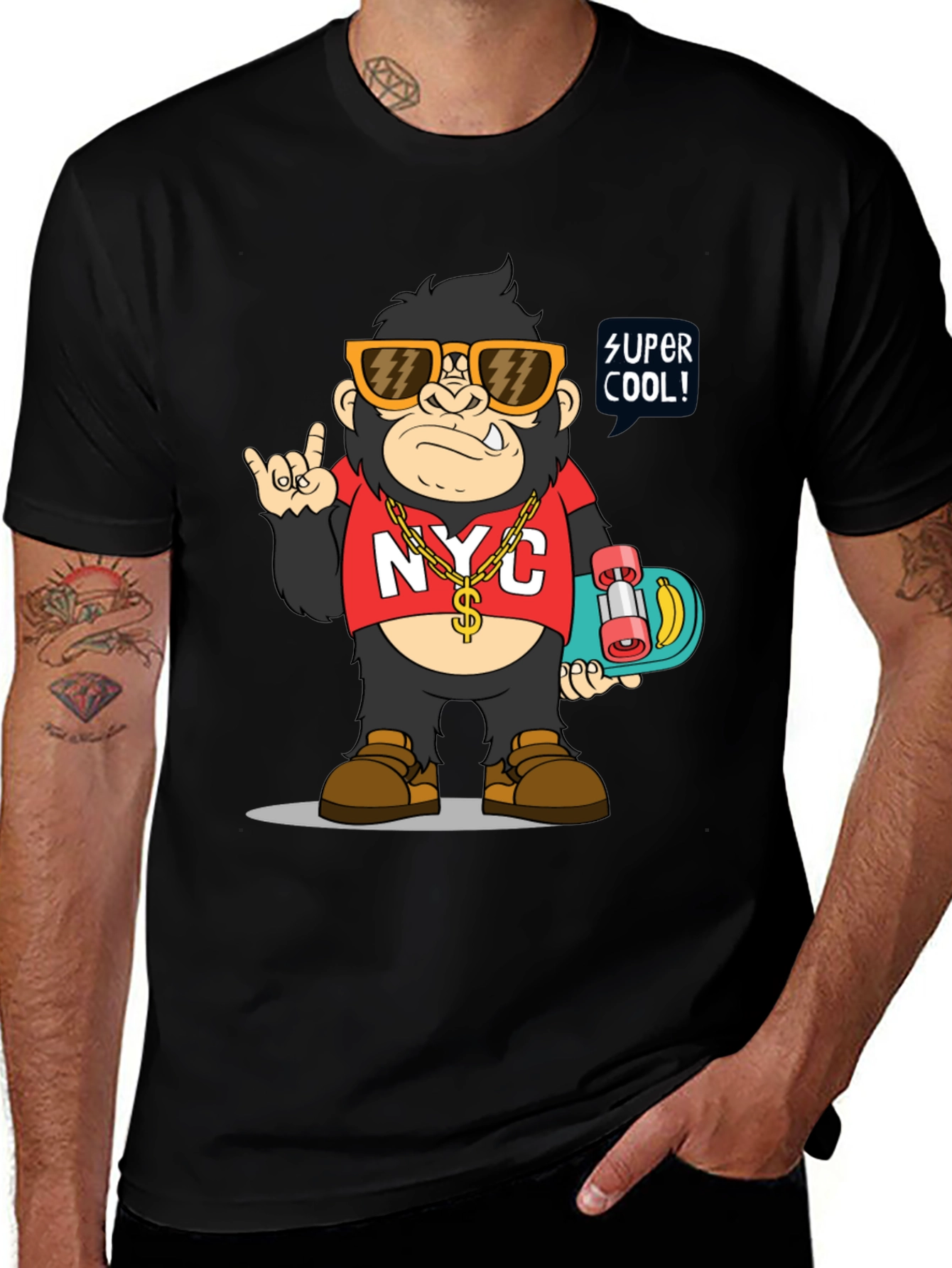 Cool Gorilla Graphic Tee - NYC Style