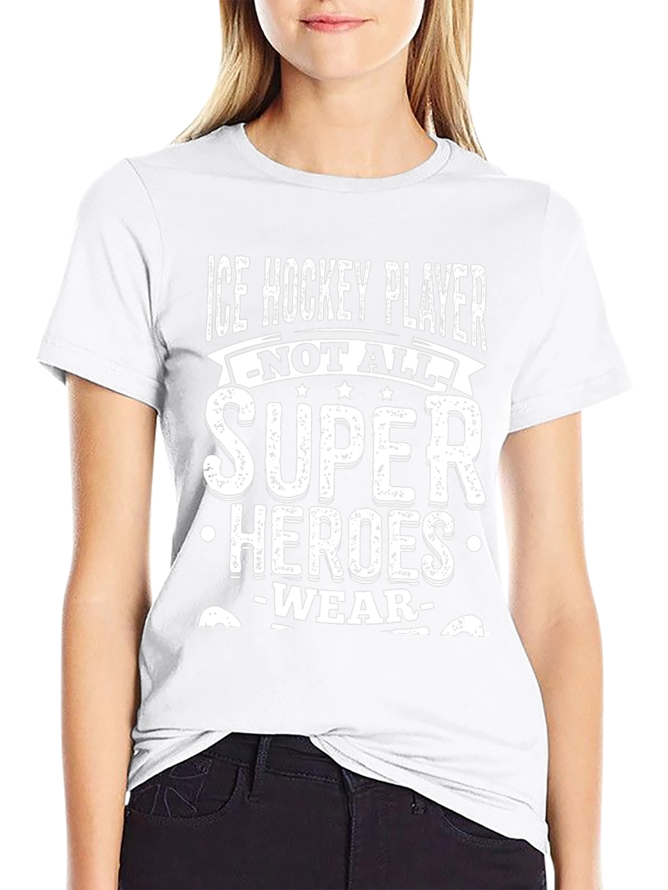 Ice Hockey Player Super Hero T-Shirt