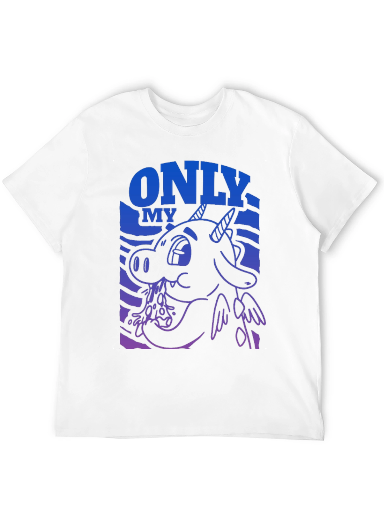 Cartoon Dragon Graphic Tee - Mens Black T-Shirt