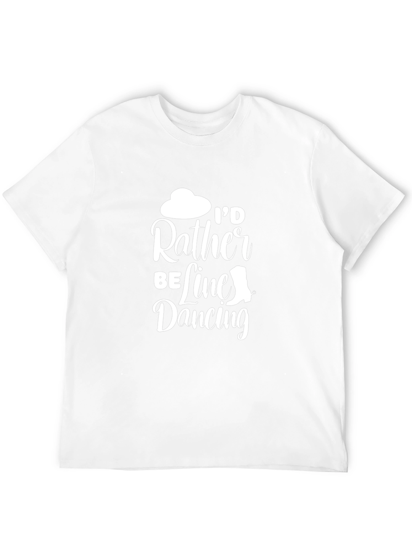 Id Rather Be Line Dancing T-Shirt - Black