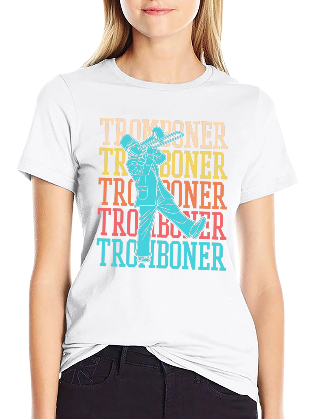 Tromboner Retro T-Shirt: Musical Instrument Tee