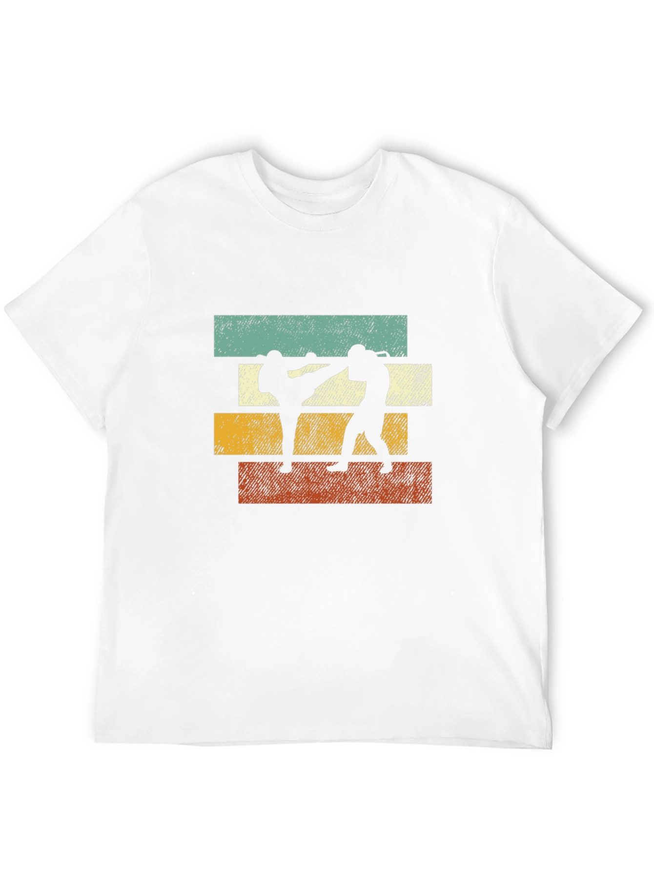 Retro Martial Arts Graphic Tee - Black