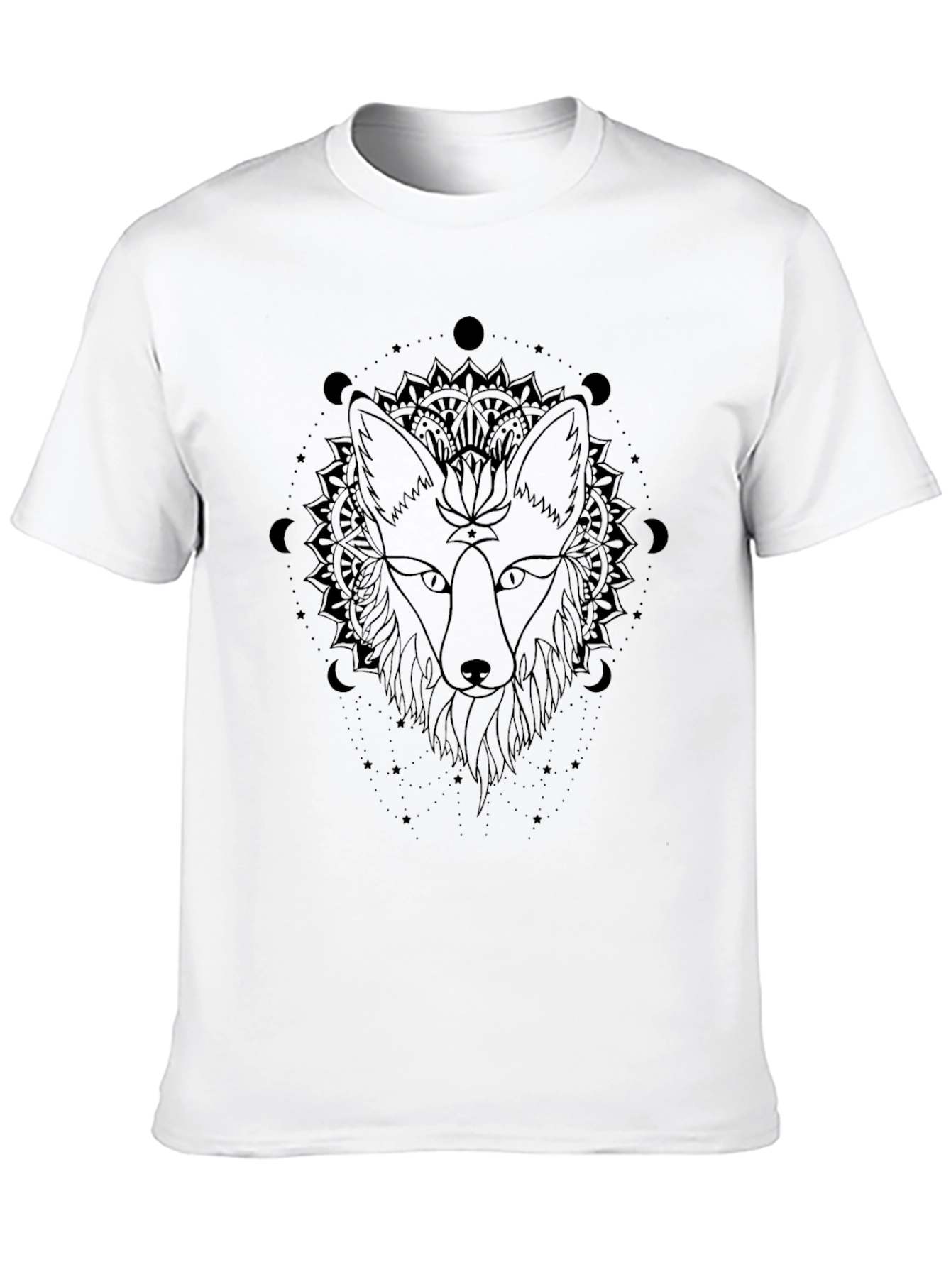 Mystic Fox Graphic Tee - Black