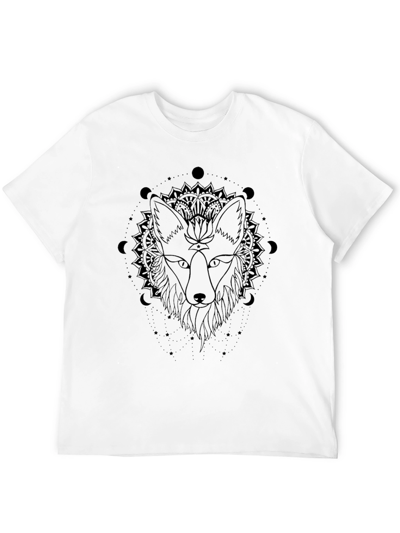 Mystic Fox Graphic Tee - Black