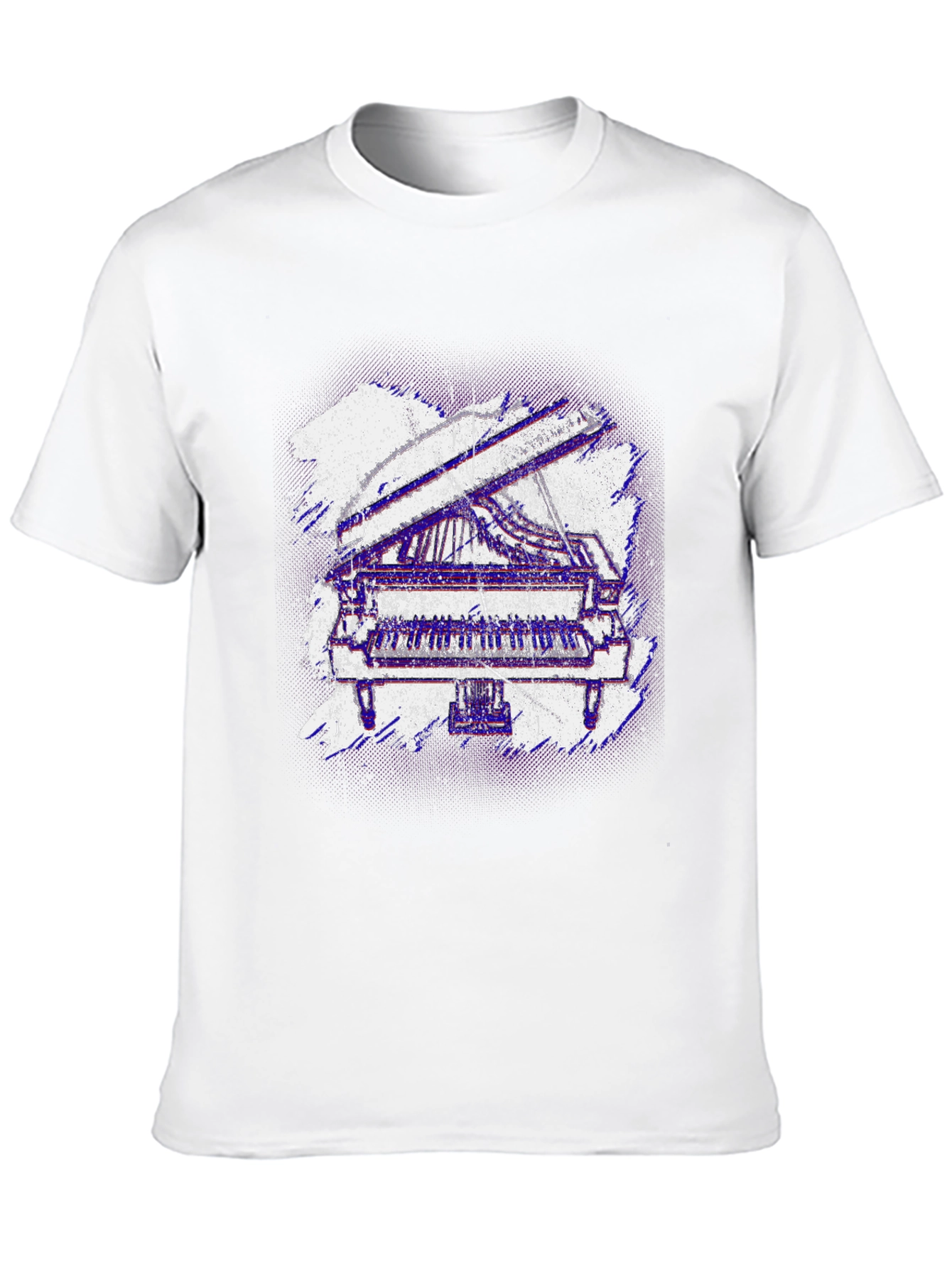 Piano Graphic Tee - Cool Music Lover Shirt