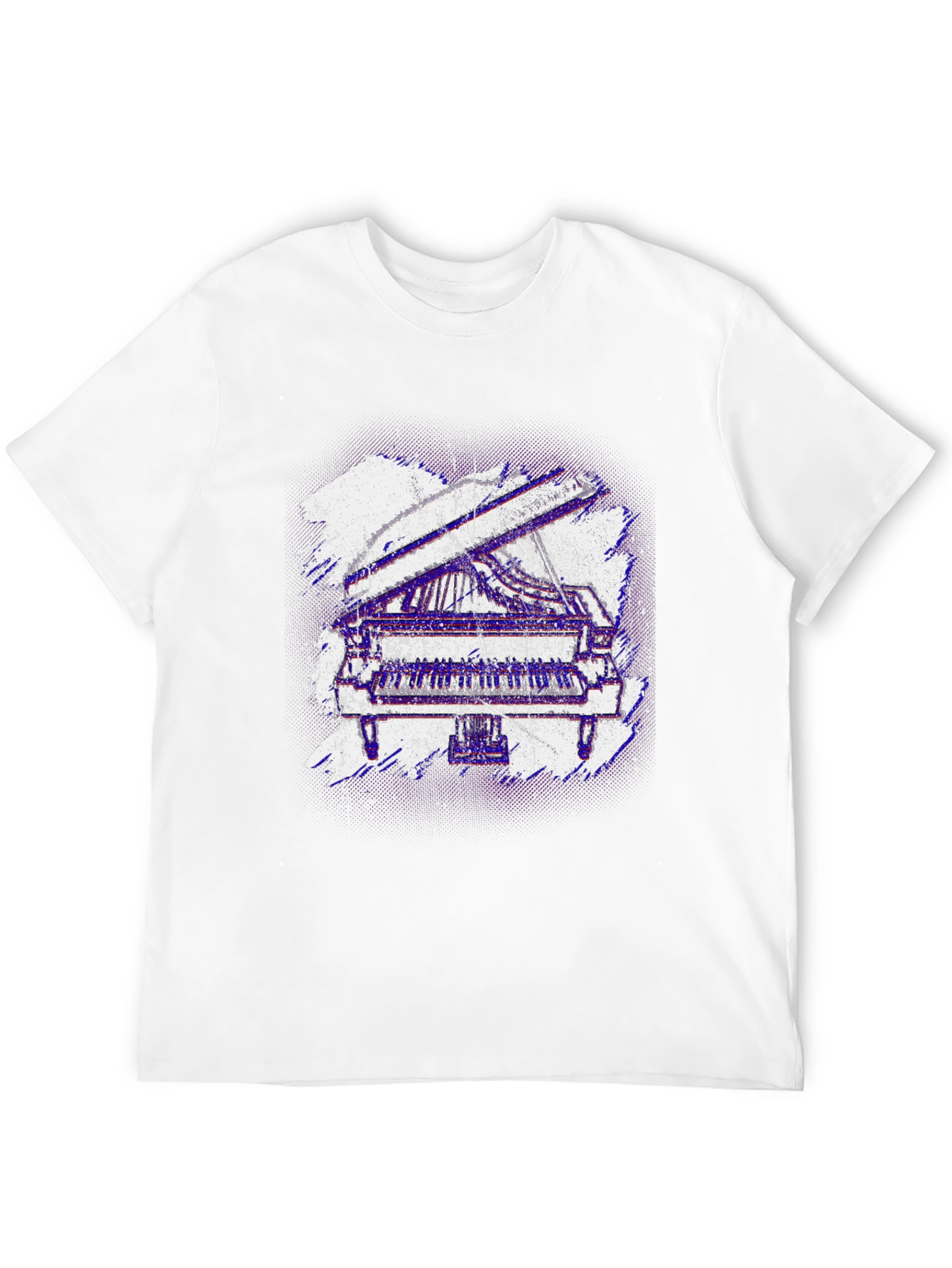 Piano Graphic Tee - Cool Music Lover Shirt